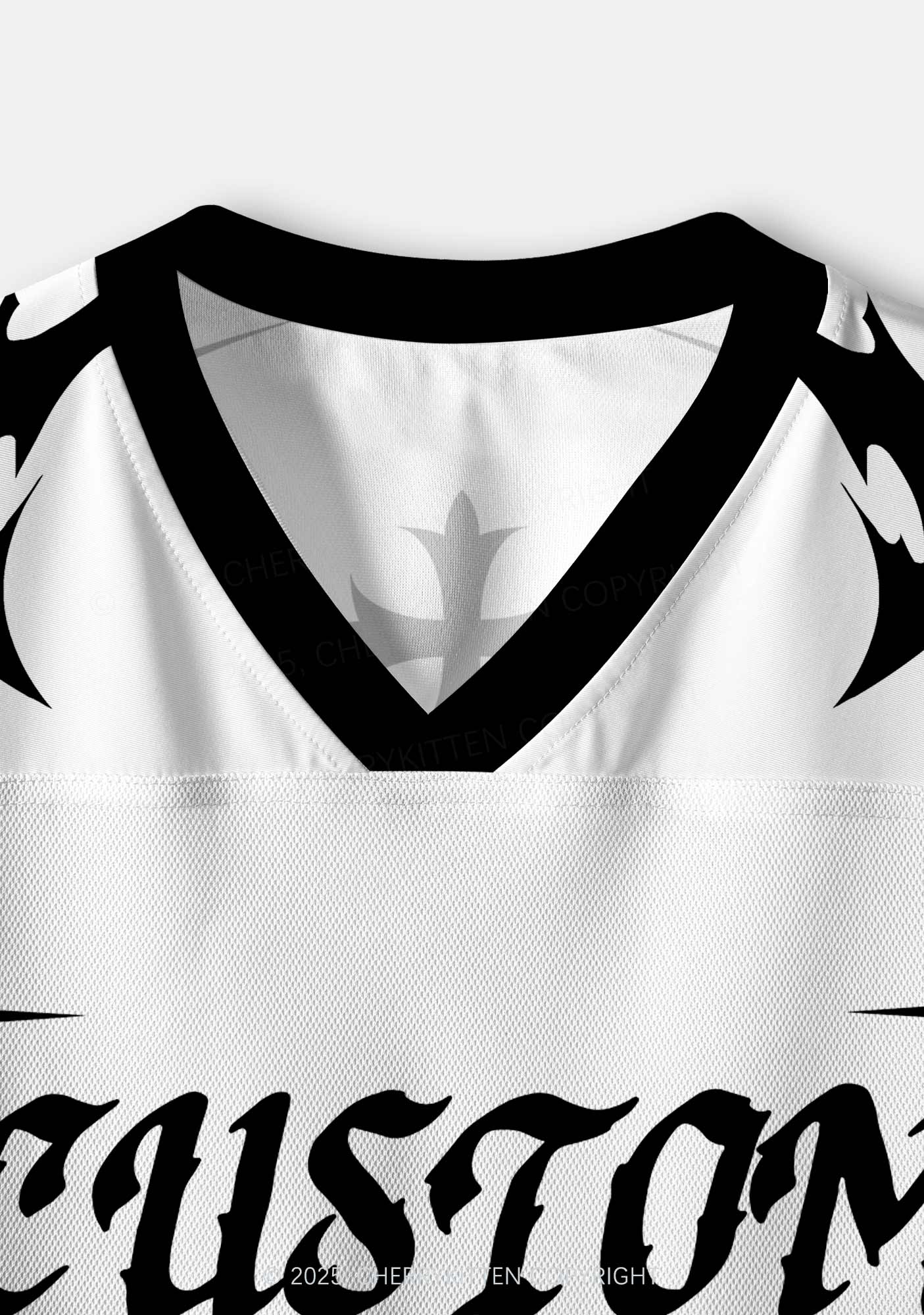 Custom Team Gothic Heart Y2K Crop Sport Jersey Shirts Cherrykitten - Image 6