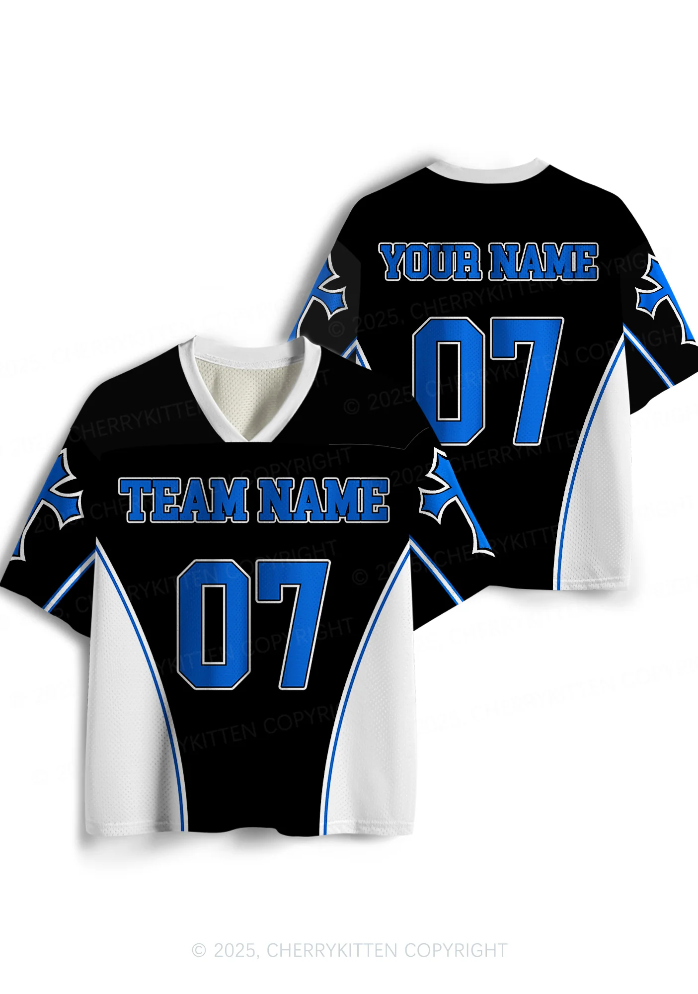 Custom Team Name Y2K Sport Jersey Shirts Cherrykitten - Image 3