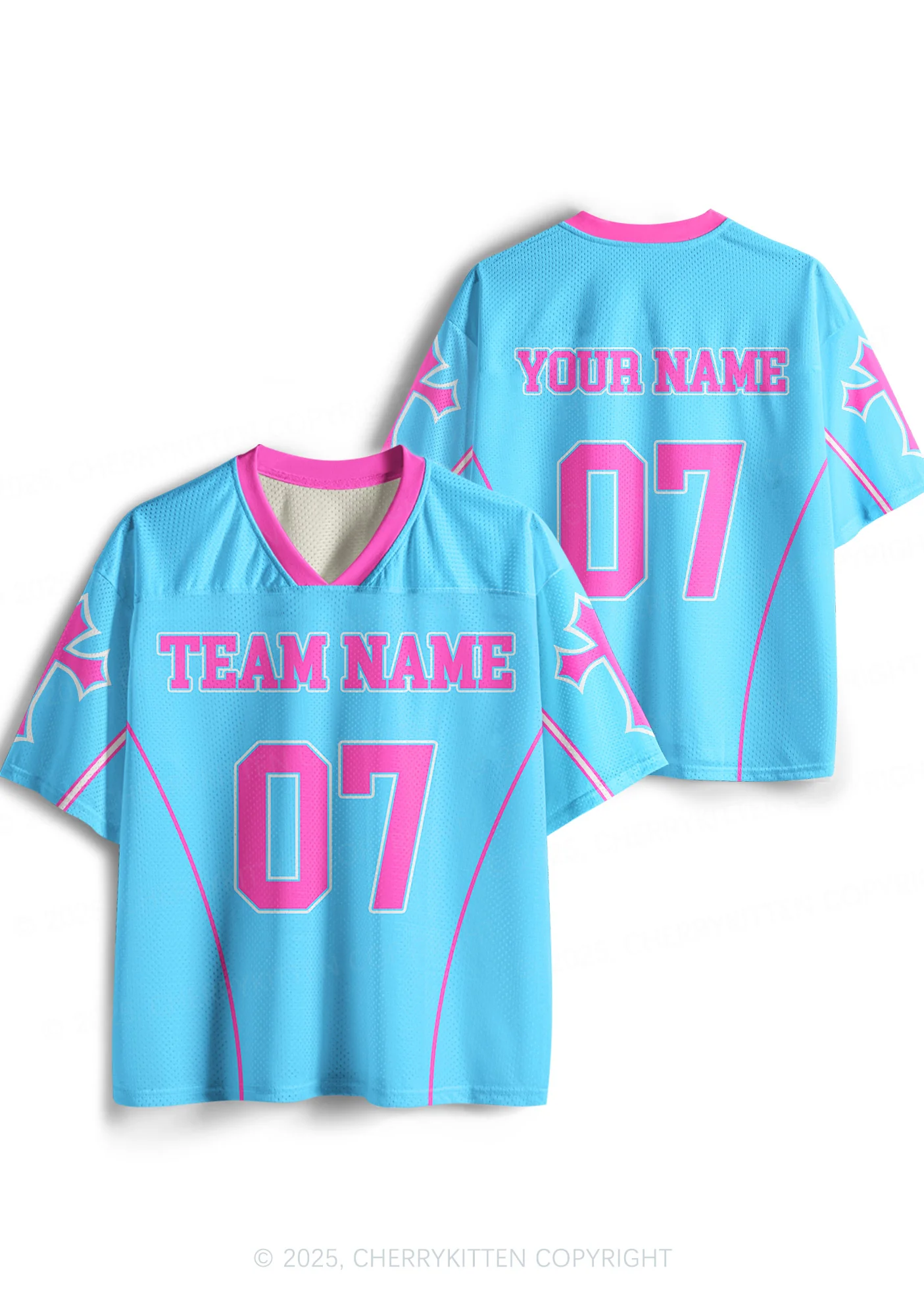 Custom Team Name Y2K Sport Jersey Shirts Cherrykitten - Image 5
