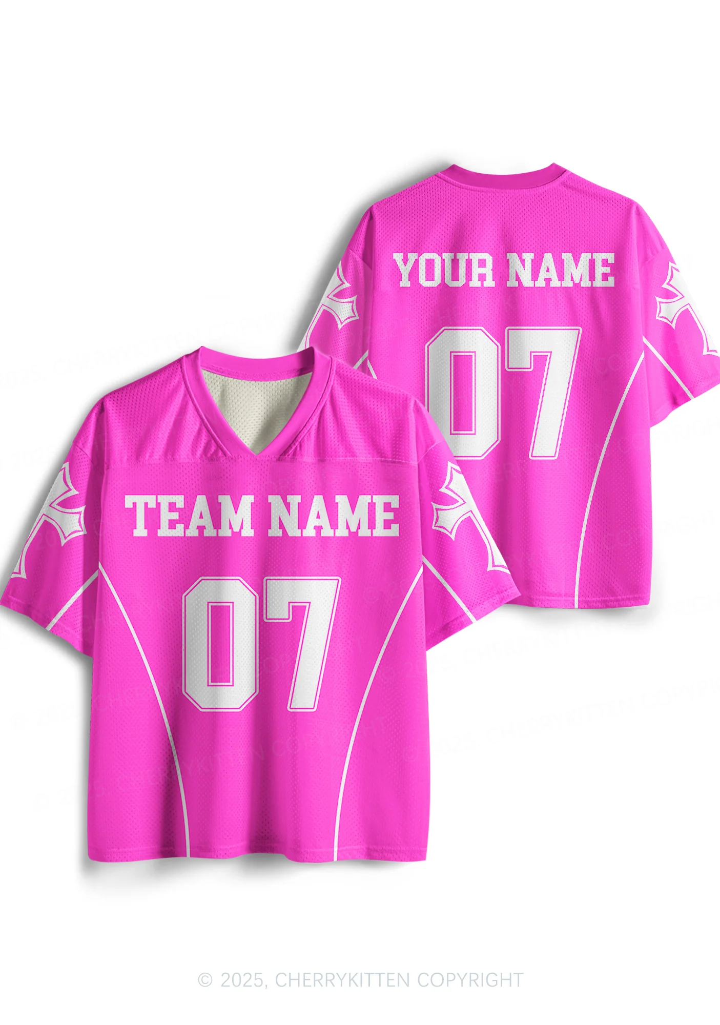 Custom Team Name Y2K Sport Jersey Shirts Cherrykitten - Image 7