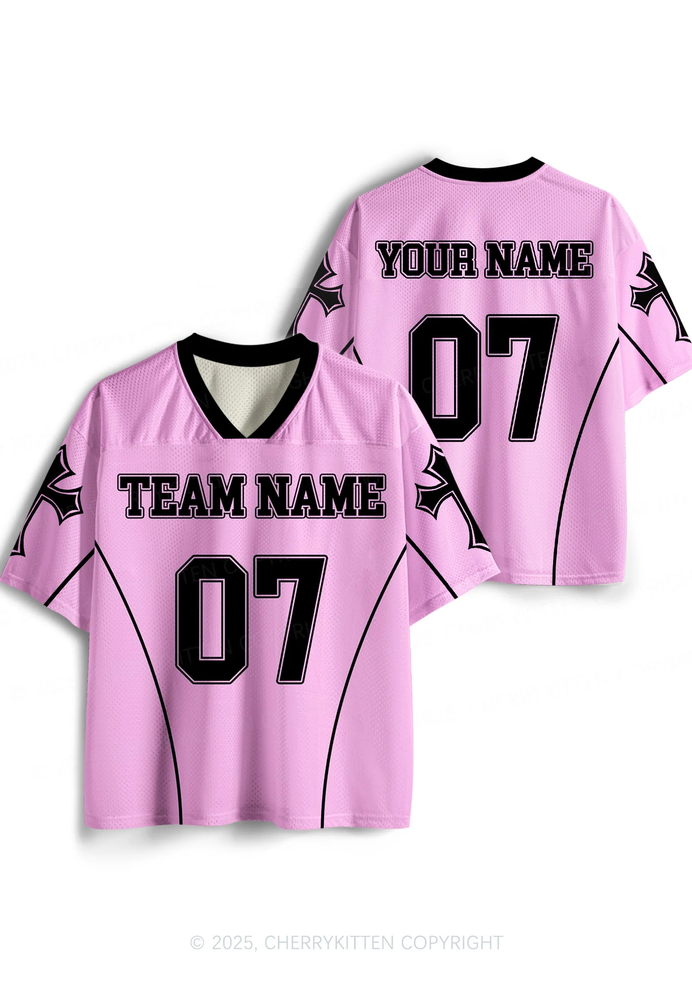 Custom Team Name Y2K Sport Jersey Shirts Cherrykitten - Image 8