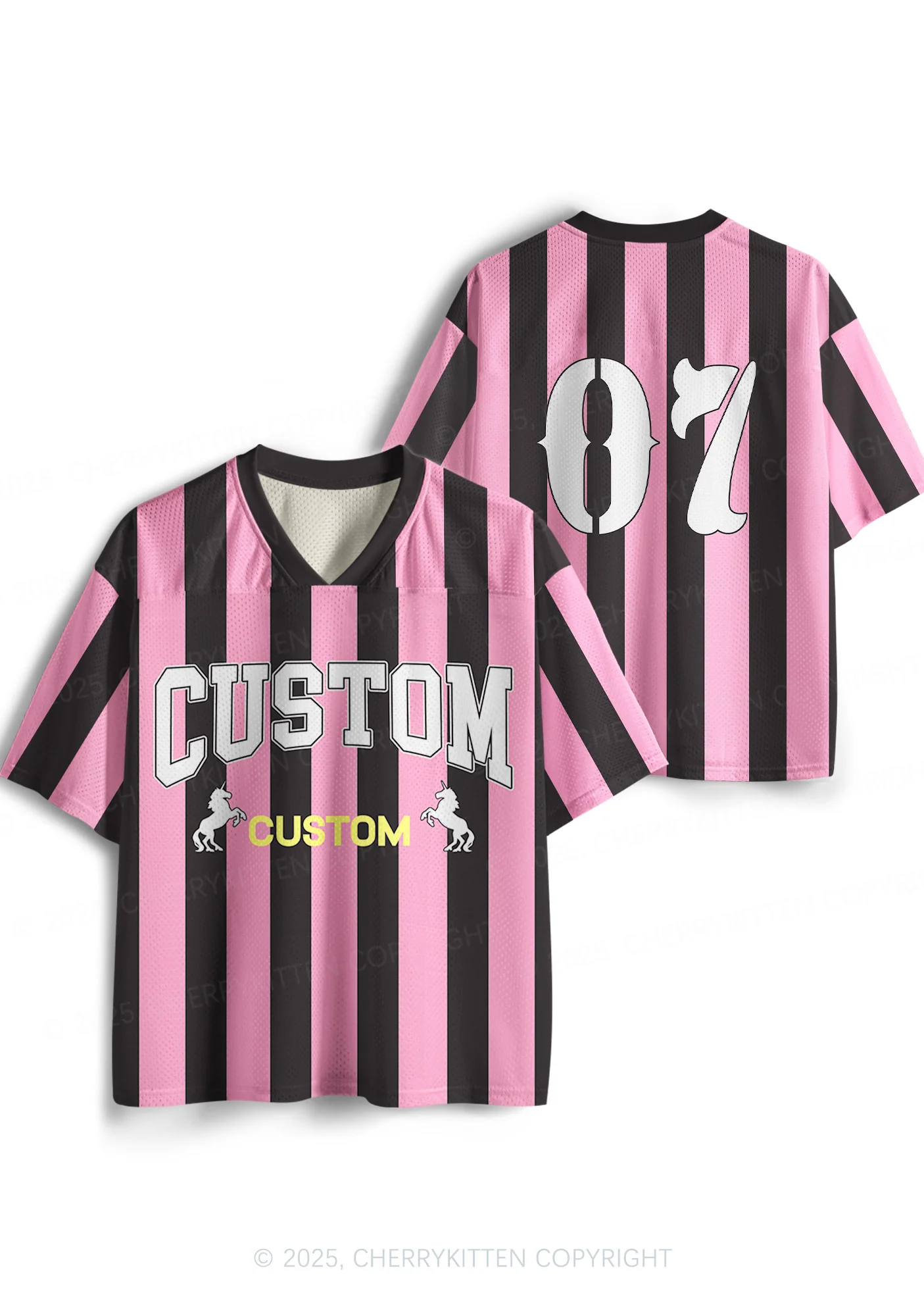 Custom Team Stripe Y2K Sport Jersey Shirts Cherrykitten - Image 3
