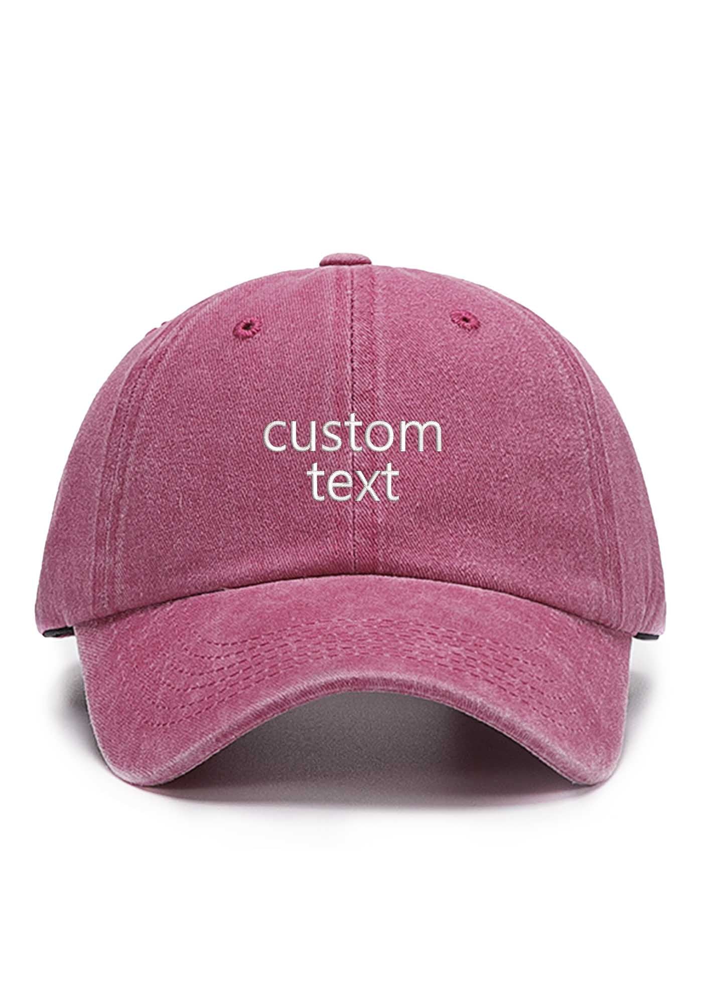 Custom Text Embroidered Baseball Cap Cherrykitten - Image 3