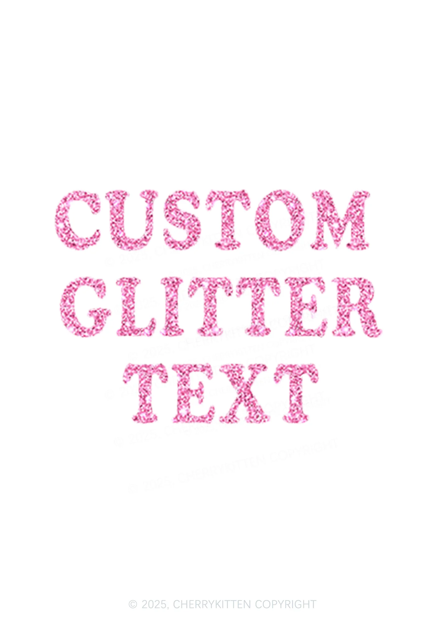 Custom Text Glitter Y2K Bikini String Thong Cherrykitten - Image 2