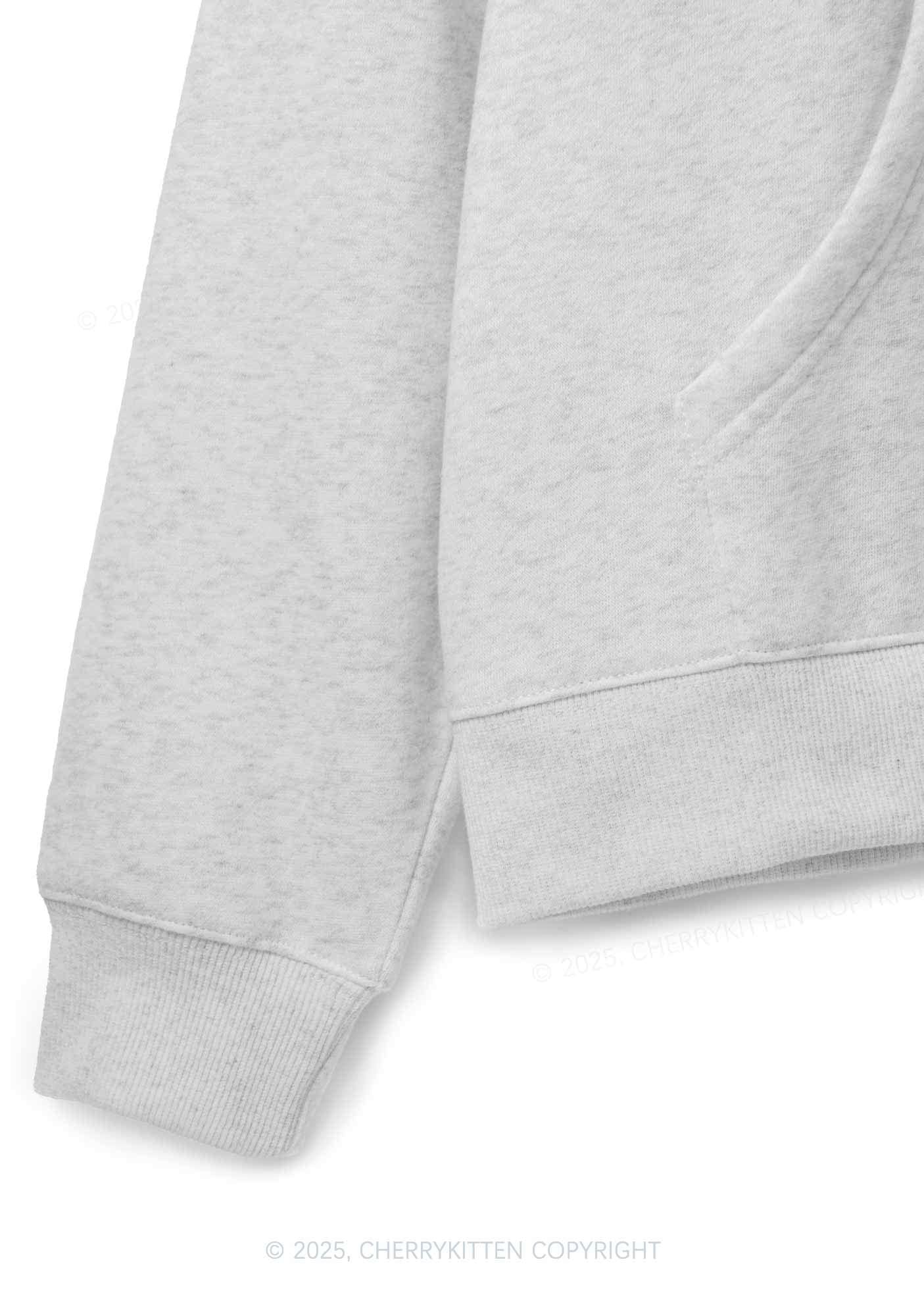 Custom Text Glitter Y2K Fleece Hoodie Set Cherrykitten - Image 10