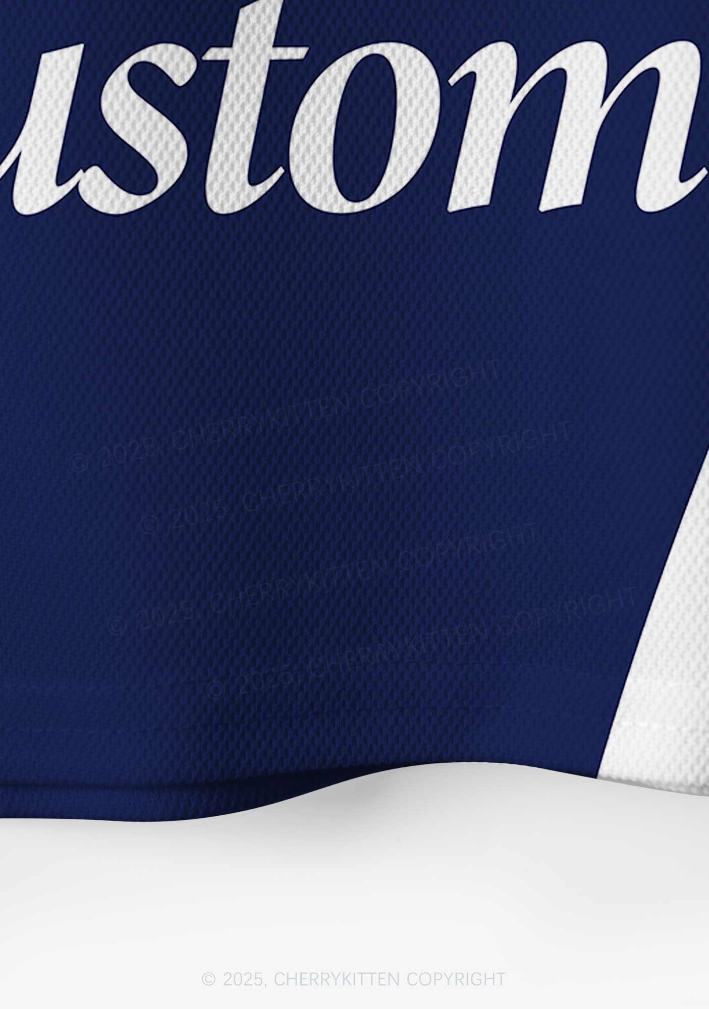 Custom Text Navy Lime Y2K Crop Sport Jersey Shirts Cherrykitten - Image 5