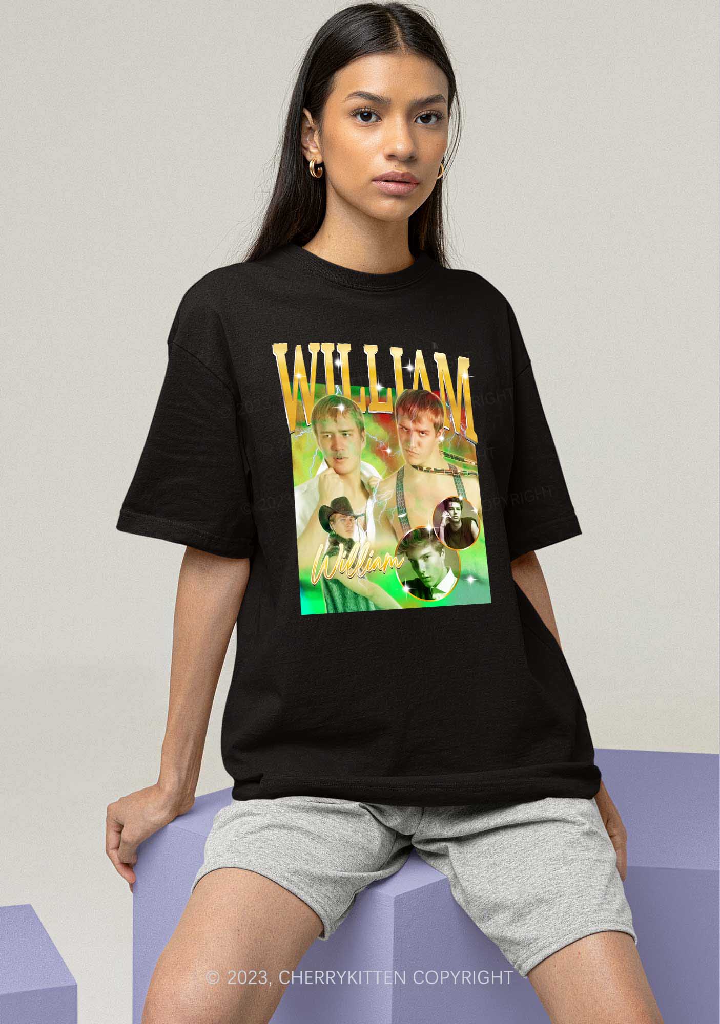 Custom Text&Photos Y2K Chunky Shirt Cherrykitten - Image 2