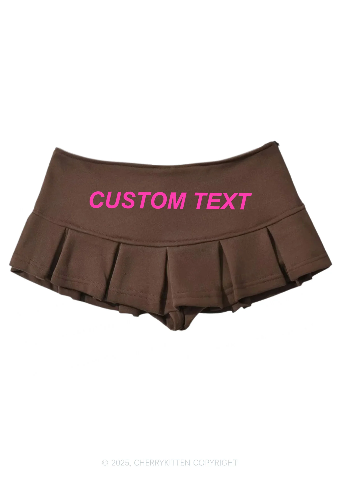 Custom Text Valentine's Day Y2K Mini Pleated Skirts Cherrykitten - Image 7