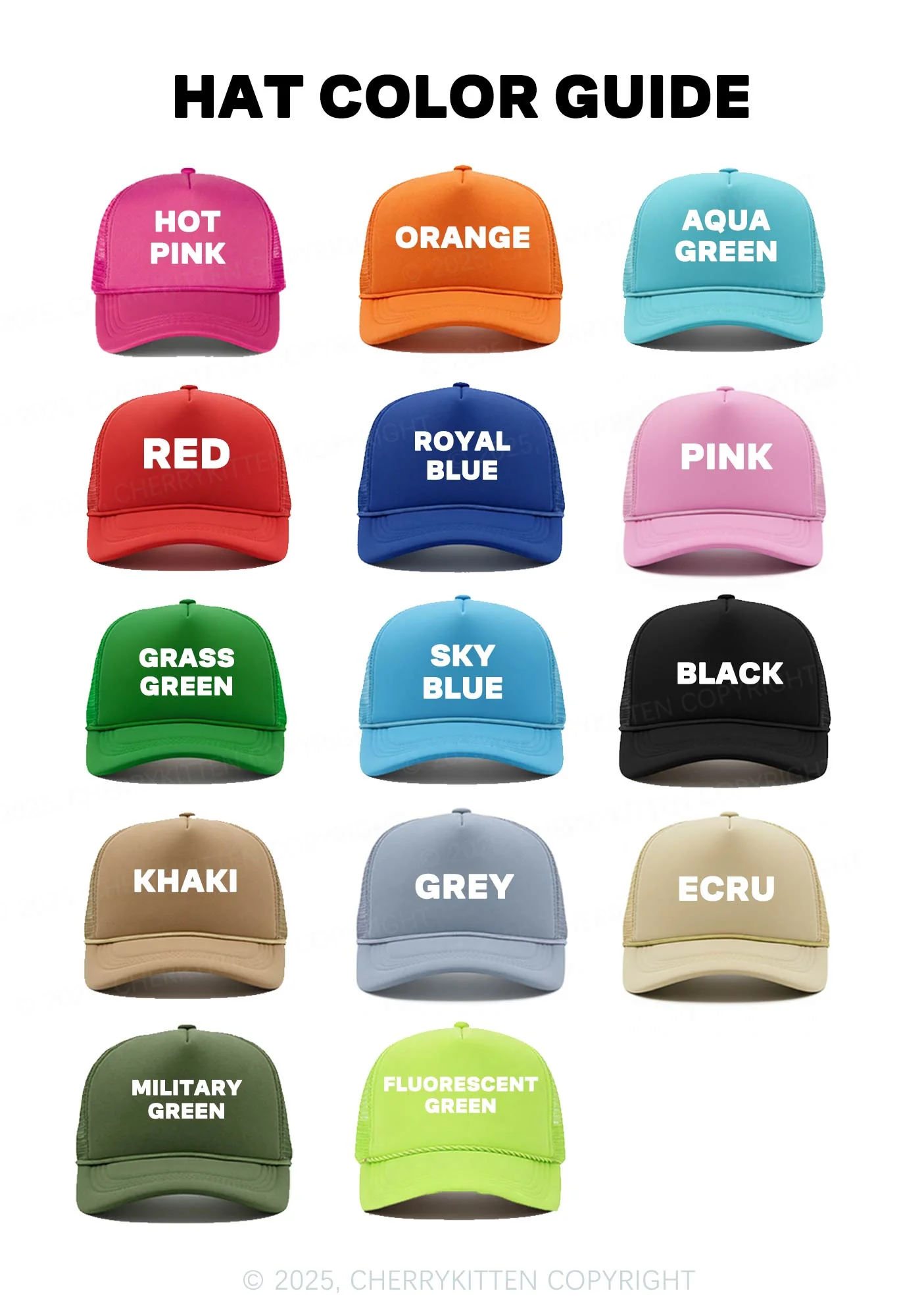 Custom Text Y2K Trucker Hat Cherrykitten - Image 3