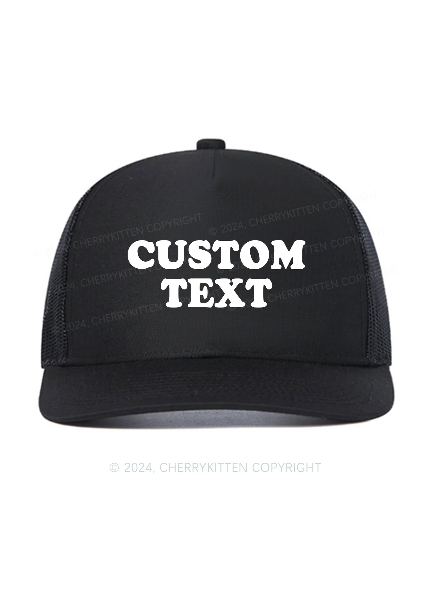 Custom Text Y2K Trucker Mesh Hat Cherrykitten - Image 4