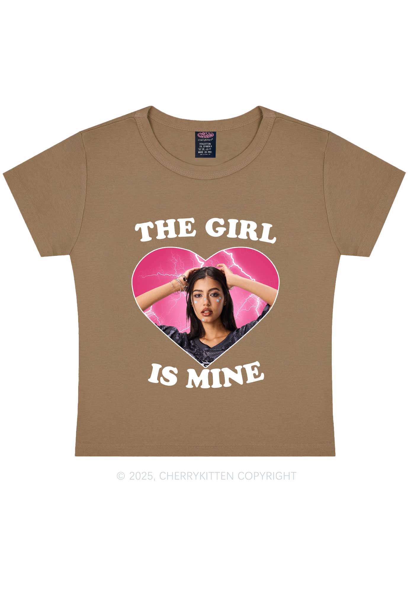 Custom The Boy Is Mine Y2K Baby Tee Cherrykitten - Image 10