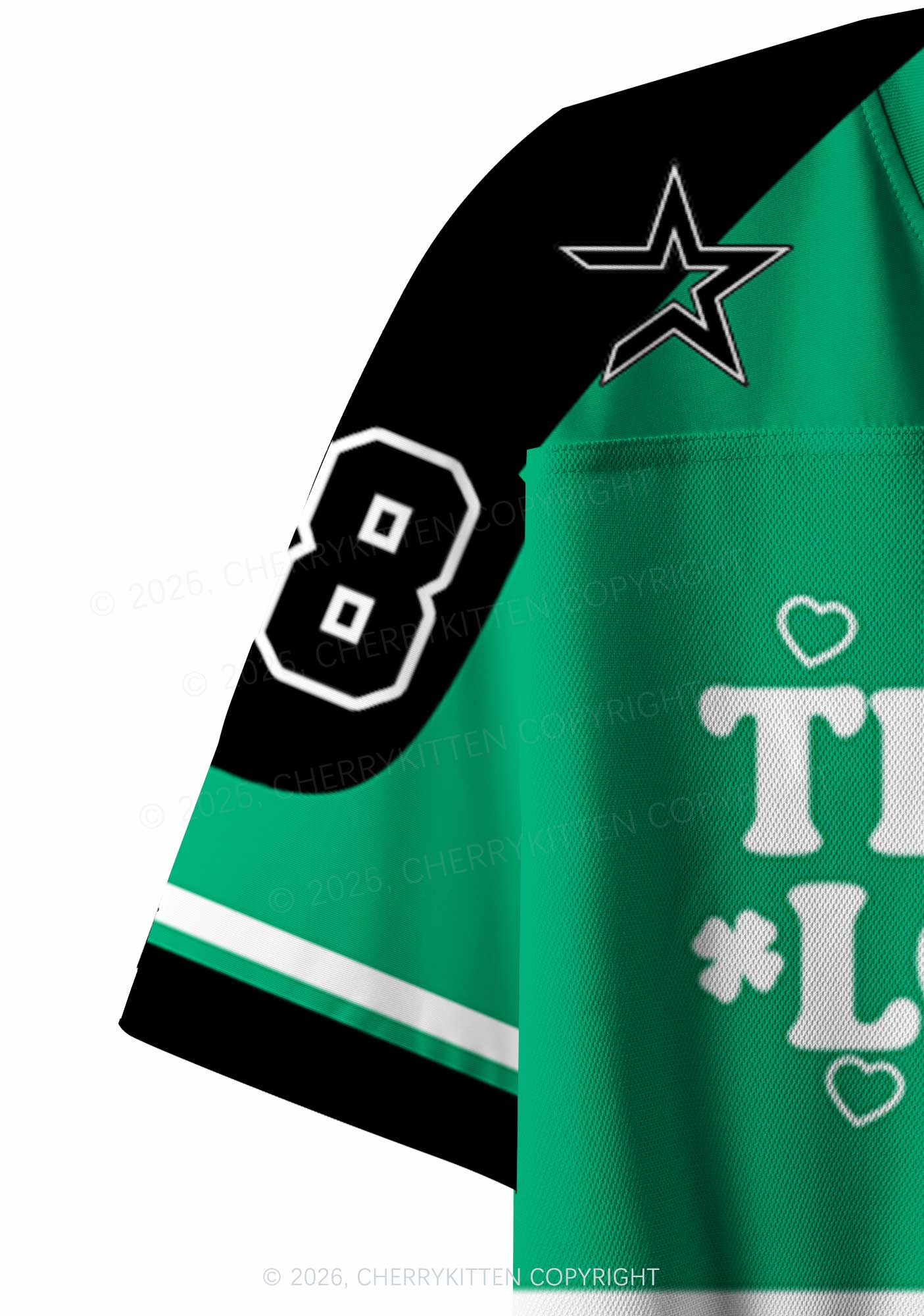 Custom The Irish Love Me St Patricks Y2K Crop Sport Jersey Shirts Cherrykitten - Image 7
