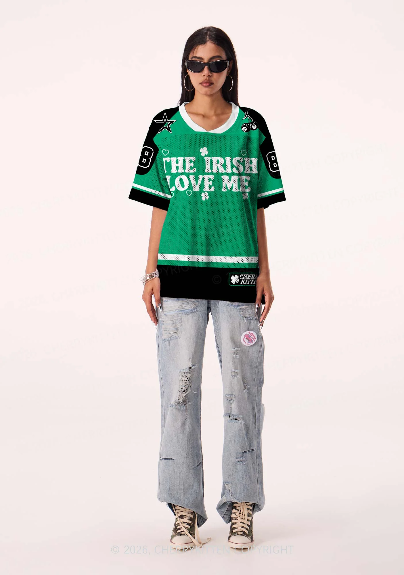 Custom The Irish Love Me St Patricks Y2K Sport Jersey Shirts Cherrykitten - Image 2