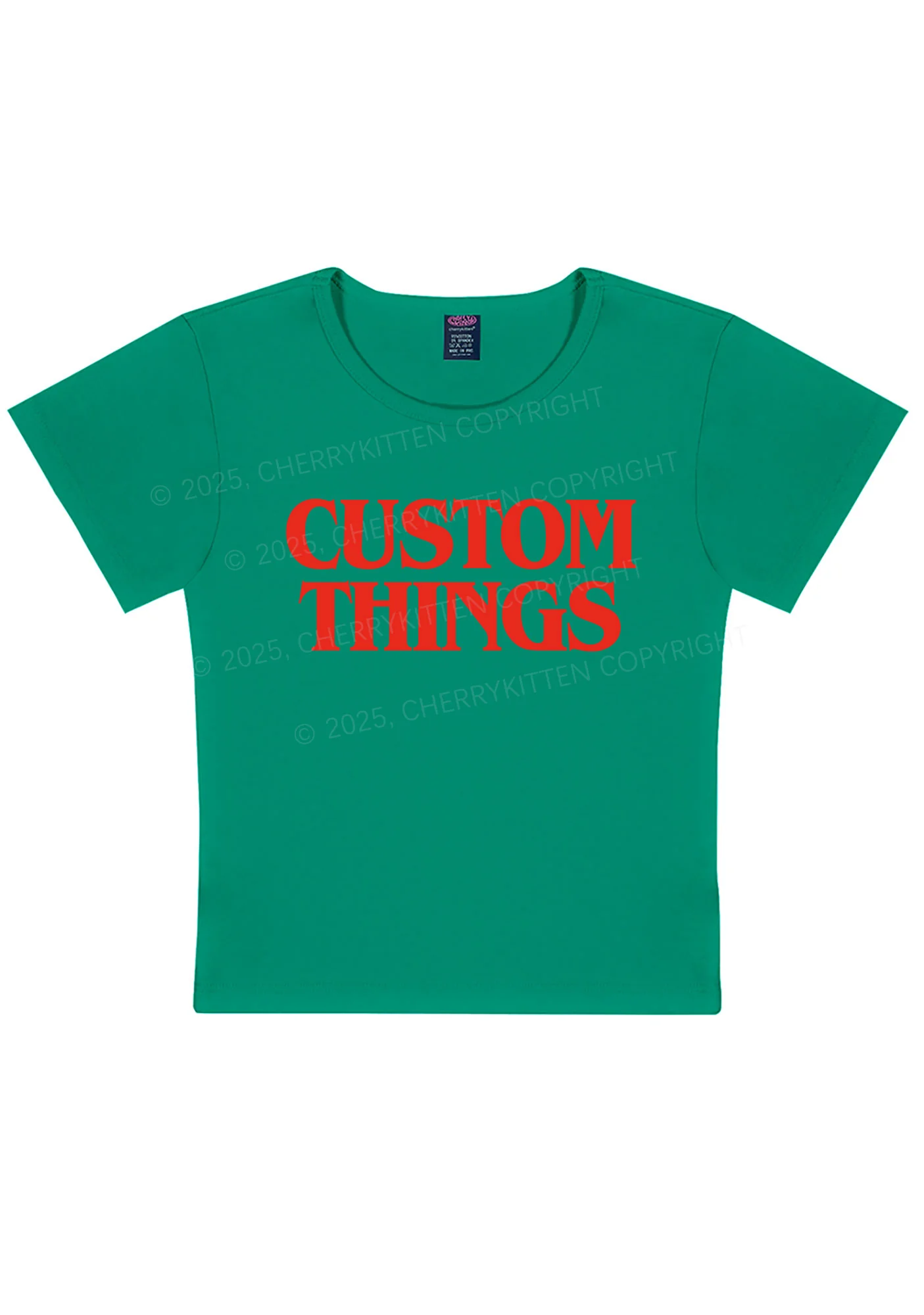 Custom Things Y2K Baby Tee Cherrykitten - Image 11