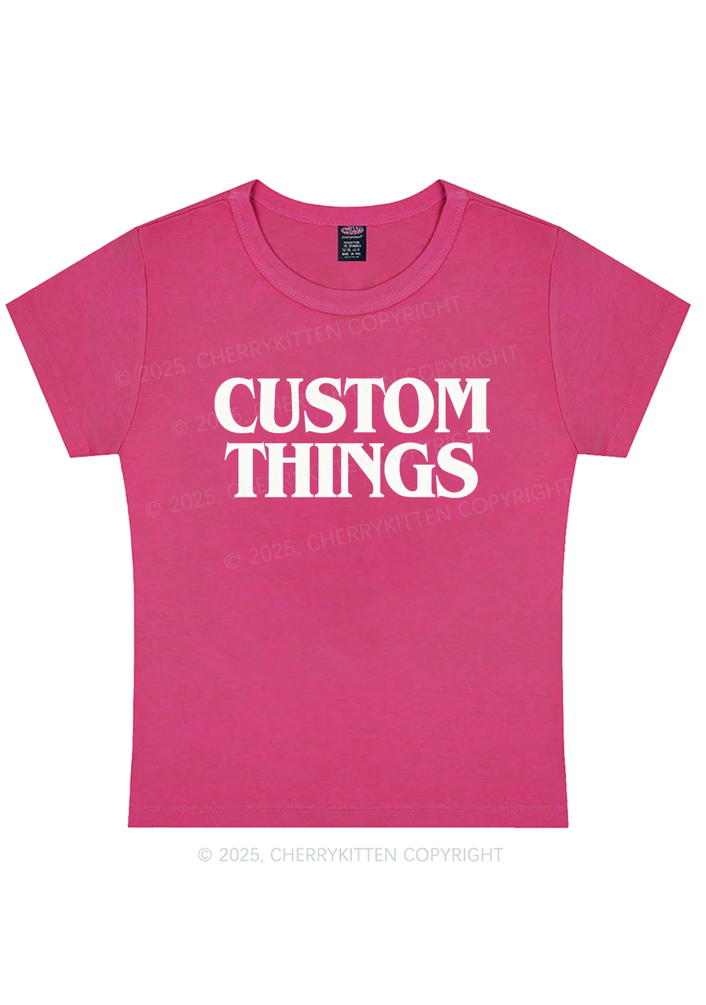 Custom Things Y2K Baby Tee Cherrykitten - Image 5