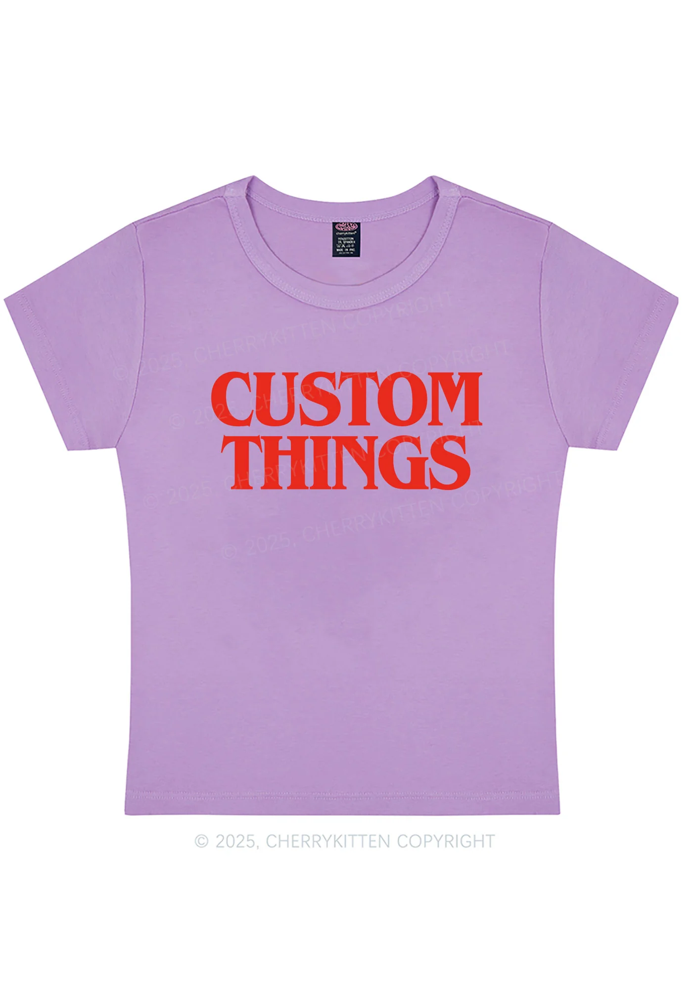 Custom Things Y2K Baby Tee Cherrykitten - Image 6