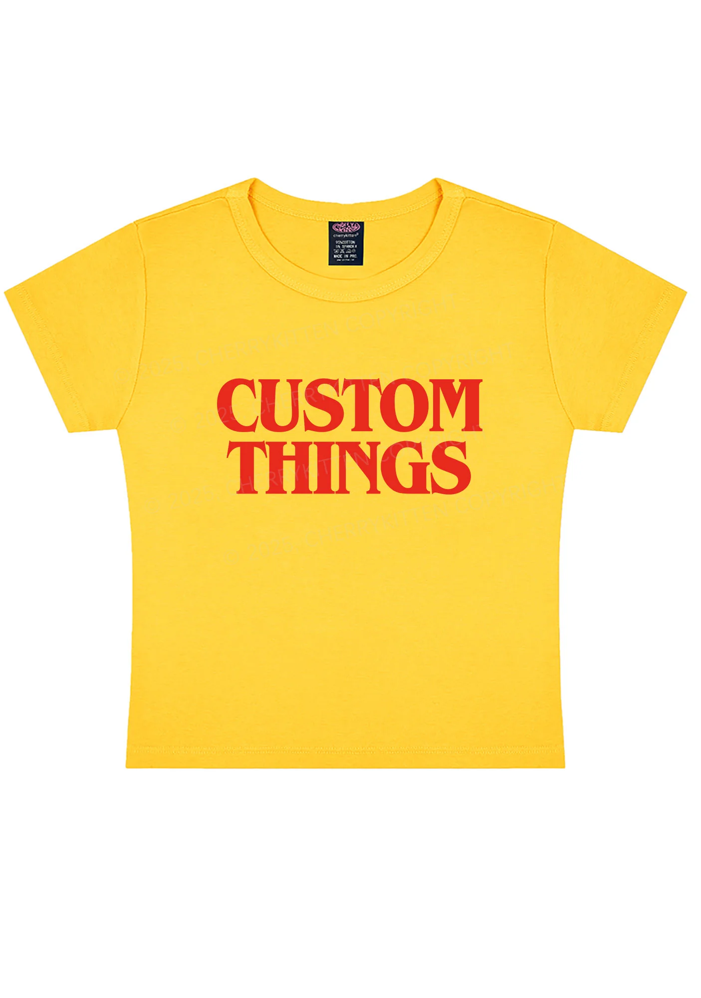 Custom Things Y2K Baby Tee Cherrykitten - Image 8