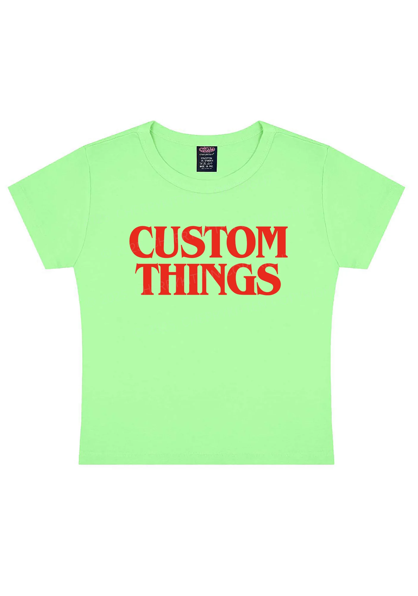 Custom Things Y2K Baby Tee Cherrykitten - Image 9