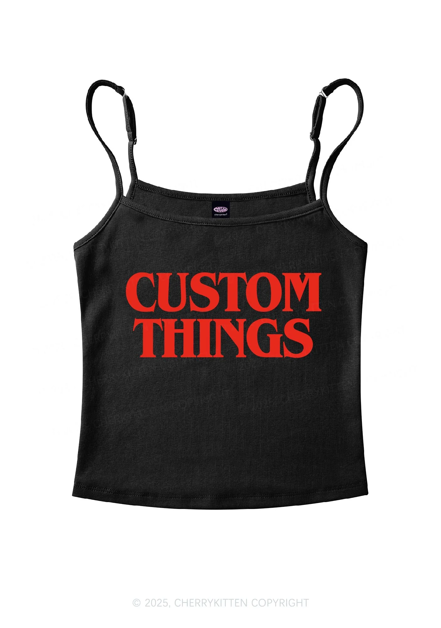 Custom Things Y2K Spaghetti Strap Cami Cherrykitten - Image 4