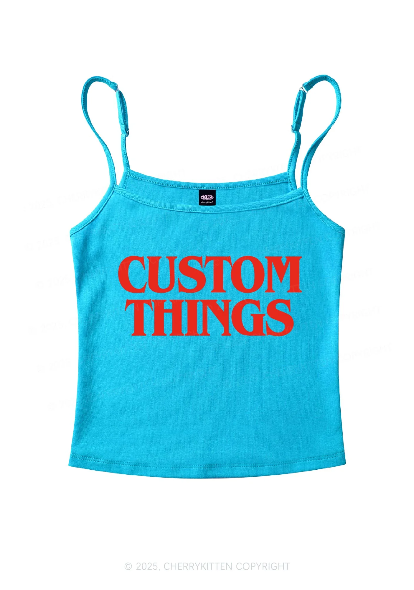 Custom Things Y2K Spaghetti Strap Cami Cherrykitten - Image 6