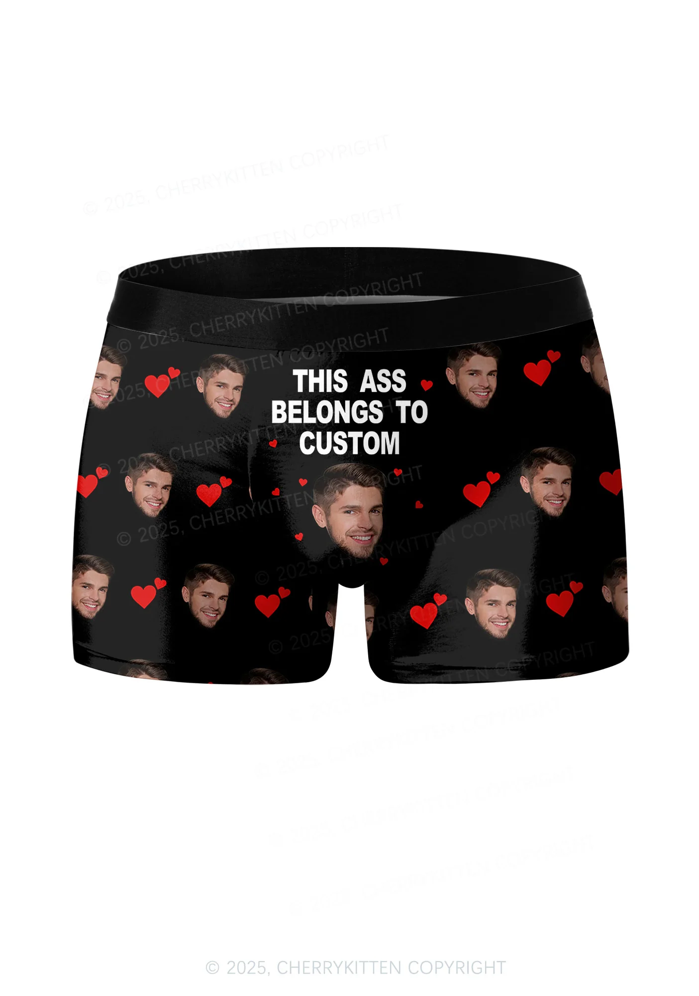 Custom This Axx Belongs Valentine's Day Y2K Print Couples Boxer Briefs Set Cherrykitten - Image 2