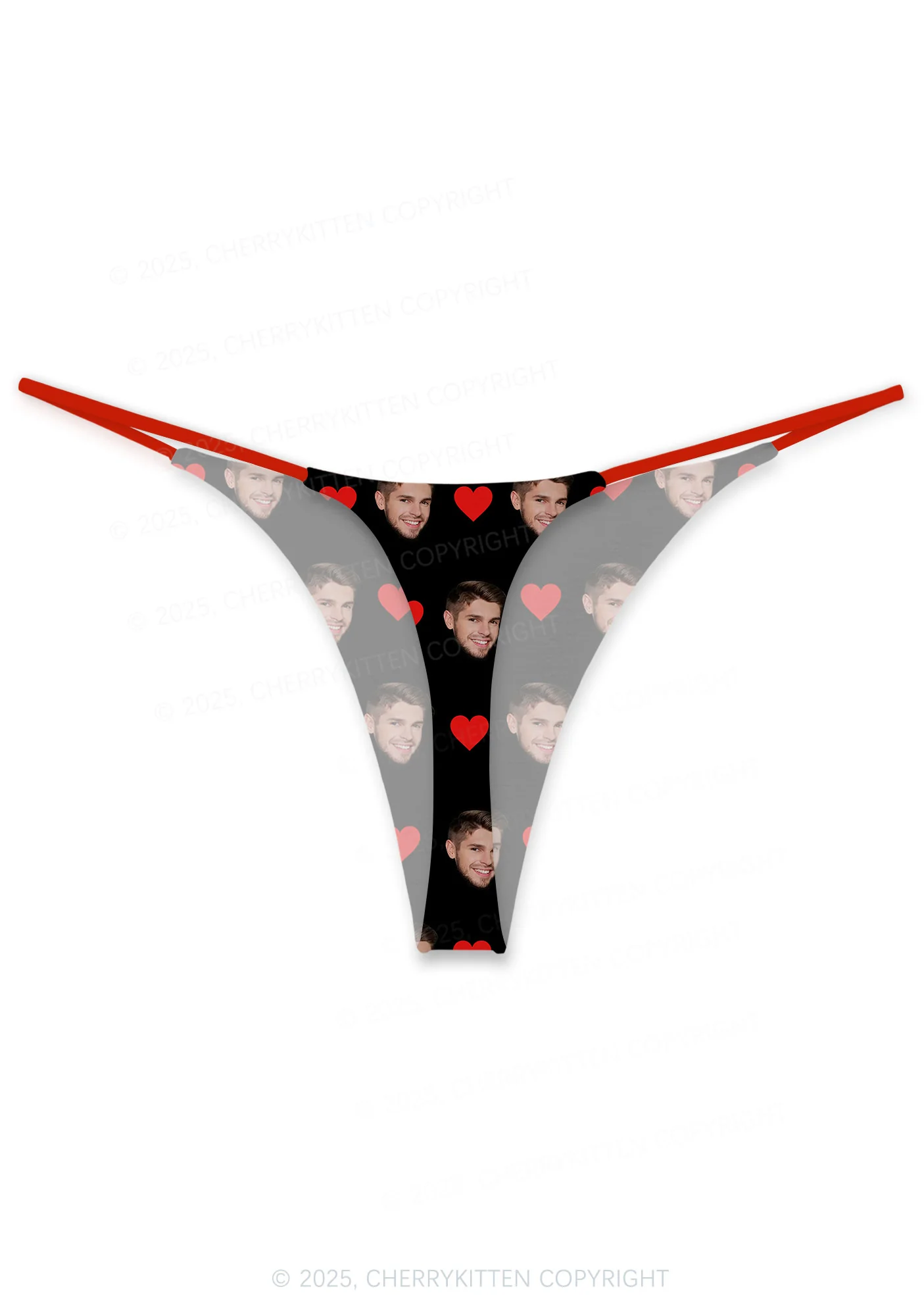 Custom This Rooster Belongs Valentine's Day Y2K Print Couples Boxer Thong Set Cherrykitten - Image 3