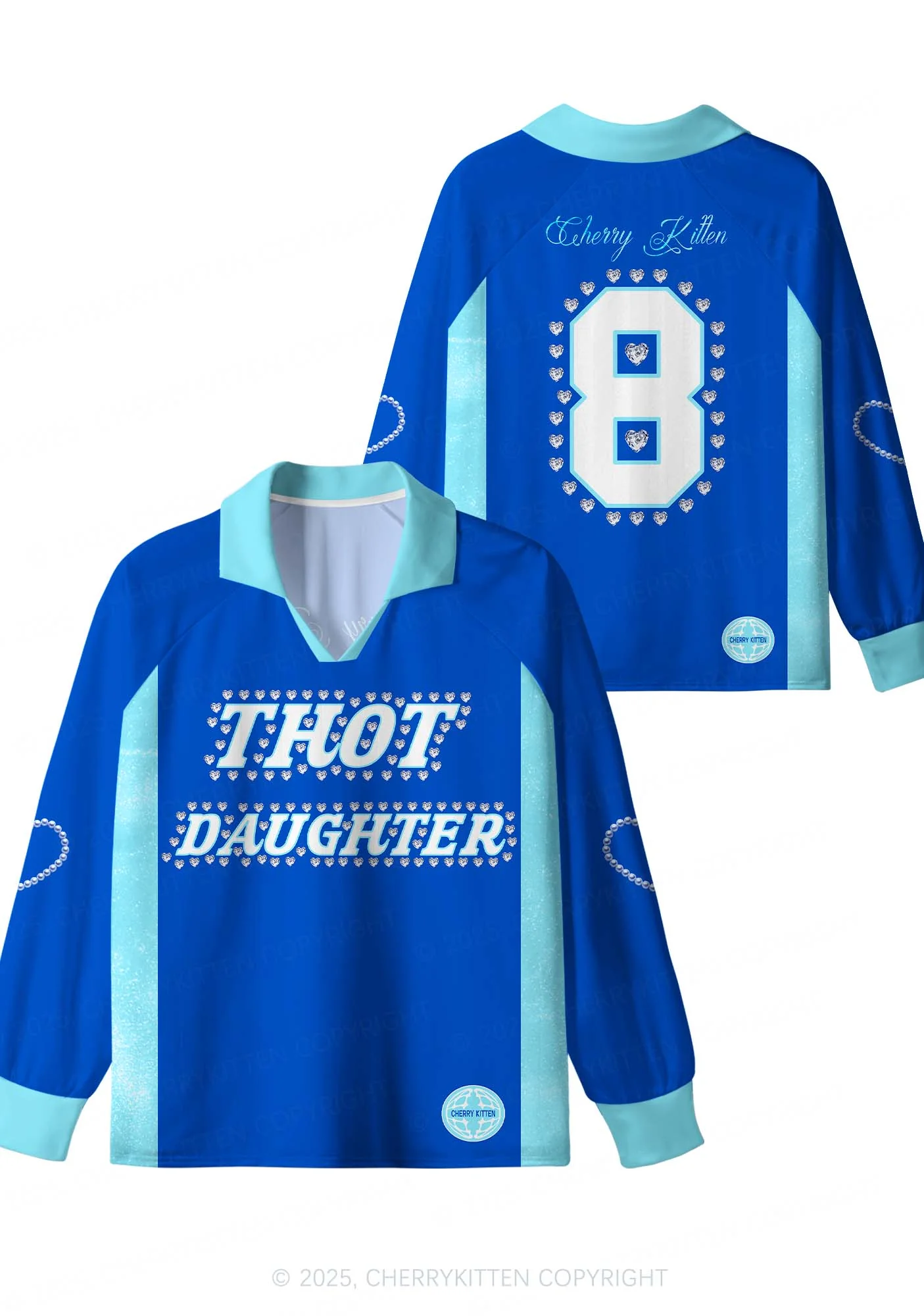 Thot Daughter Y2K Sport Long Sleeve Jersey Shirts Cherrykitten - Image 4