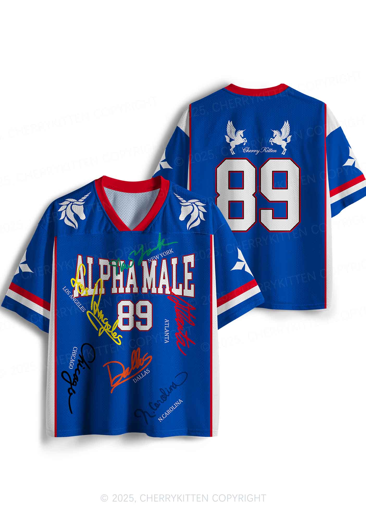 Custom Unicorn Alpha Male Y2K Sport Jersey Shirts Cherrykitten - Image 4