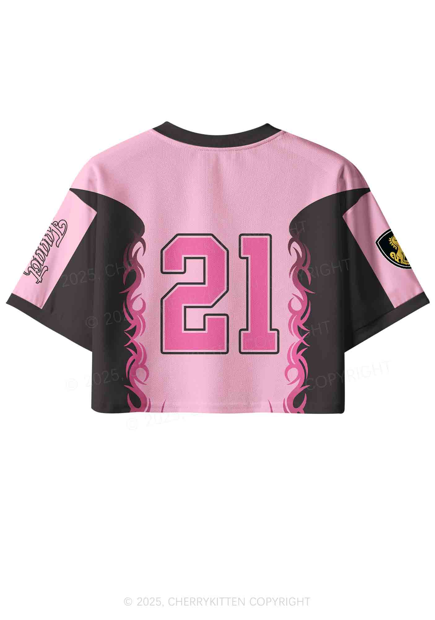 Custom Unicorn Faggot Pride Y2K Crop Sport Jersey Shirts Cherrykitten - Image 3