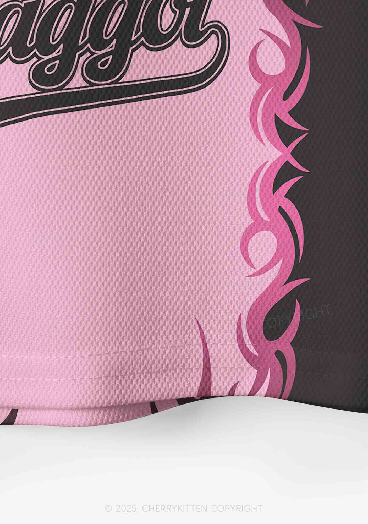 Custom Unicorn Faggot Pride Y2K Crop Sport Jersey Shirts Cherrykitten - Image 5