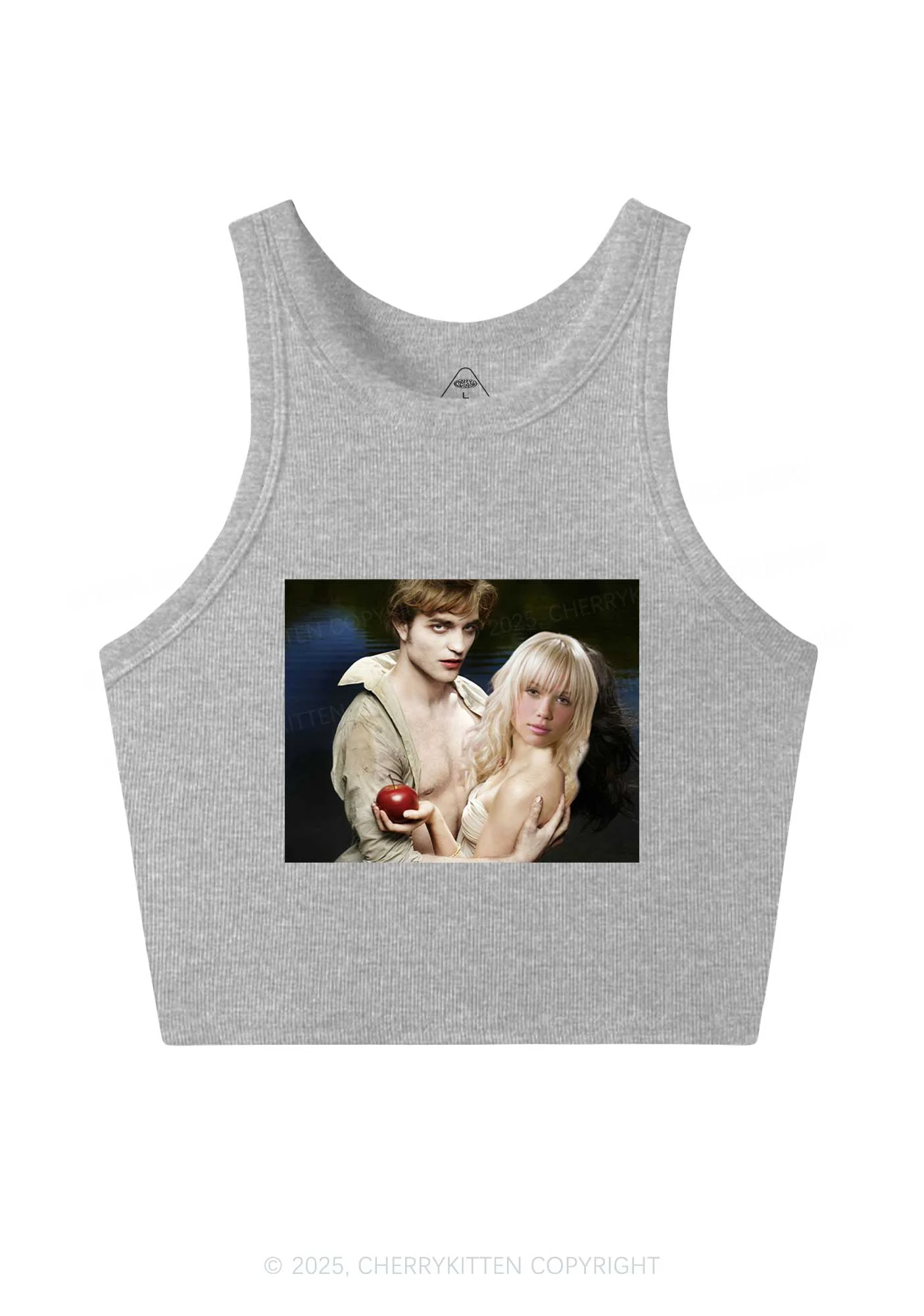 Custom Vampire Lover Photo Y2K Crop Tank Top Cherrykitten - Image 5