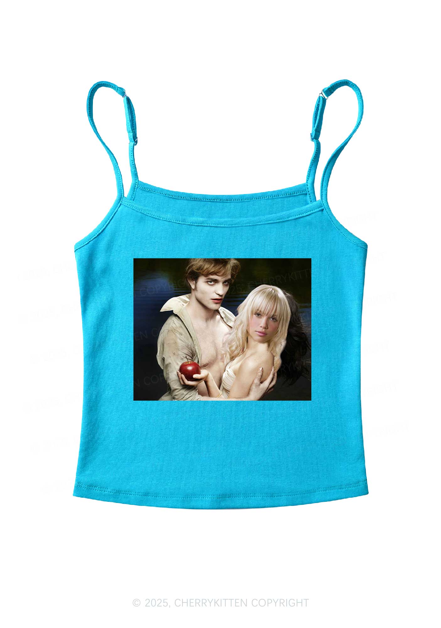 Custom Vampire Lover Photo Y2K Spaghetti Strap Cami Cherrykitten - Image 5