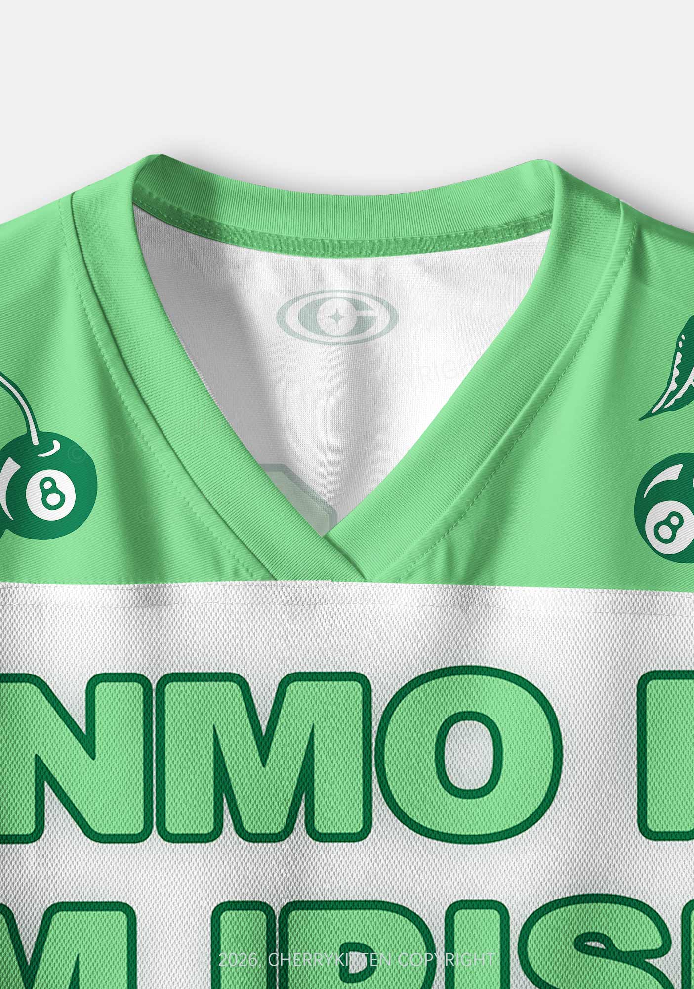 Custom Venmo Me Im Irish St Patricks Y2K Crop Sport Jersey Shirts Cherrykitten - Image 5