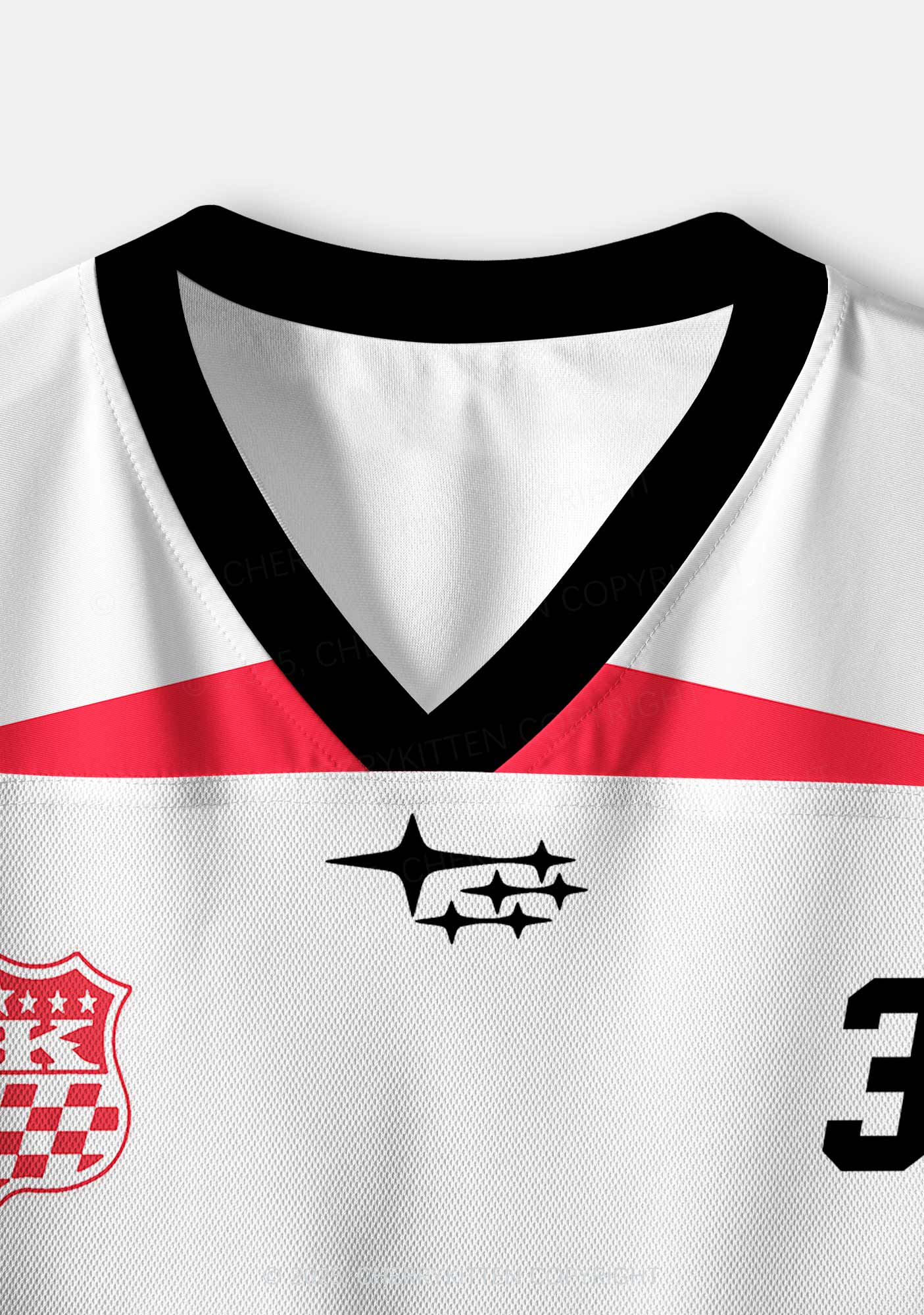 Custom White He Him Hole Pride Y2K Crop Sport Jersey Shirts Cherrykitten - Image 4