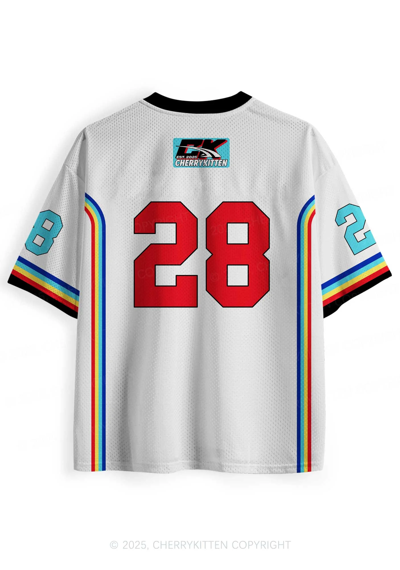Custom White Hubby Valentine's Day Y2K Sport Jersey Shirts Cherrykitten - Image 2
