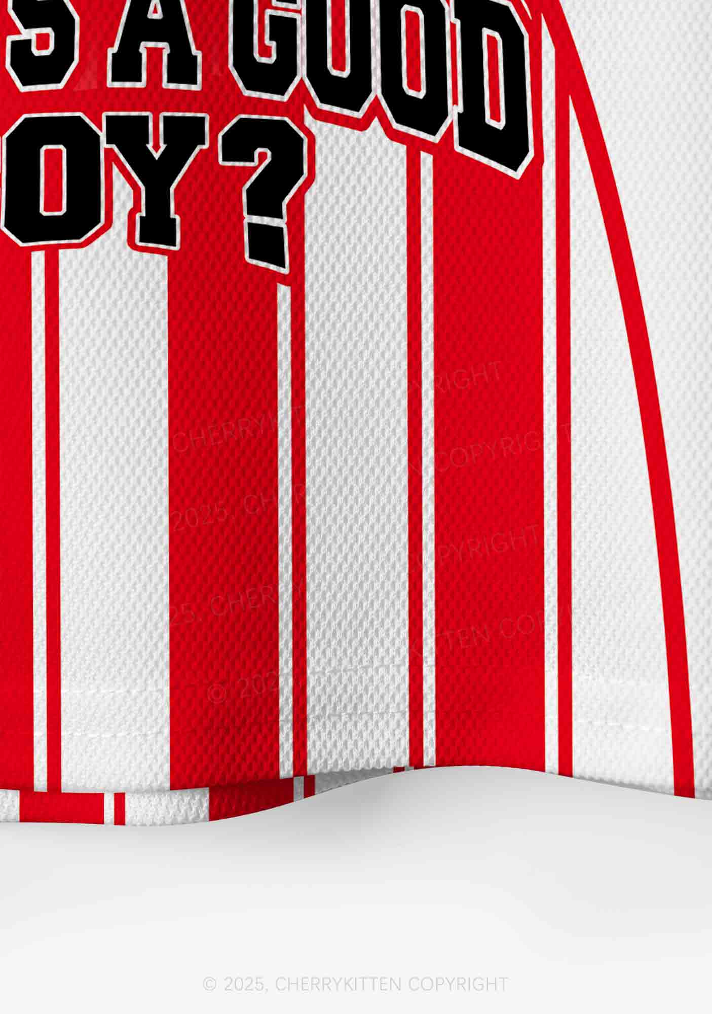 Custom Who Is Good Boy Y2K Crop Sport Jersey Shirts Cherrykitten - Image 5