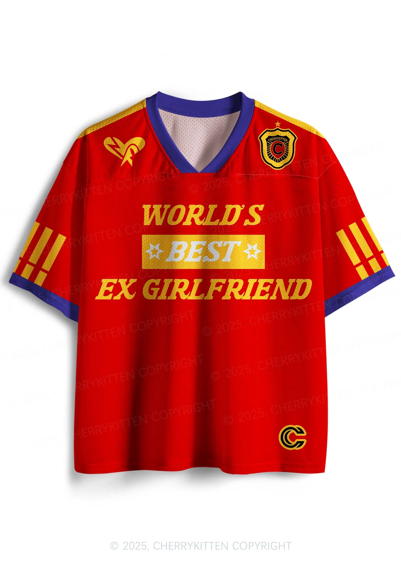 Custom Worlds Best Ex Girlfriend Y2K Sport Jersey Shirts Cherrykitten - Image 2
