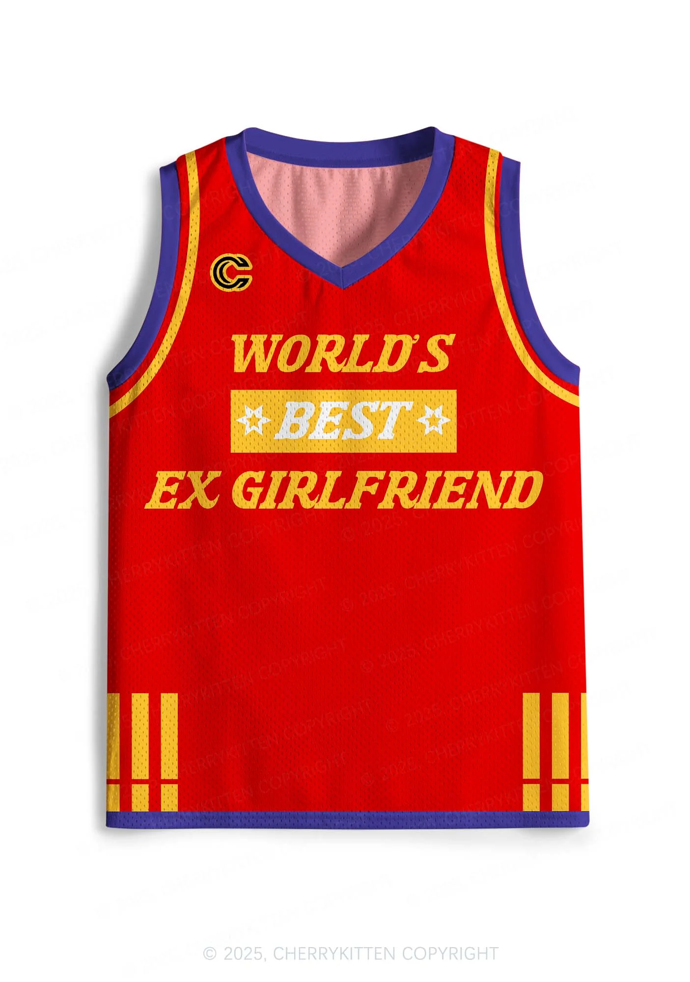 Custom Worlds Best Ex Girlfriend Y2K Sport Jersey Tank Cherrykitten - Image 2