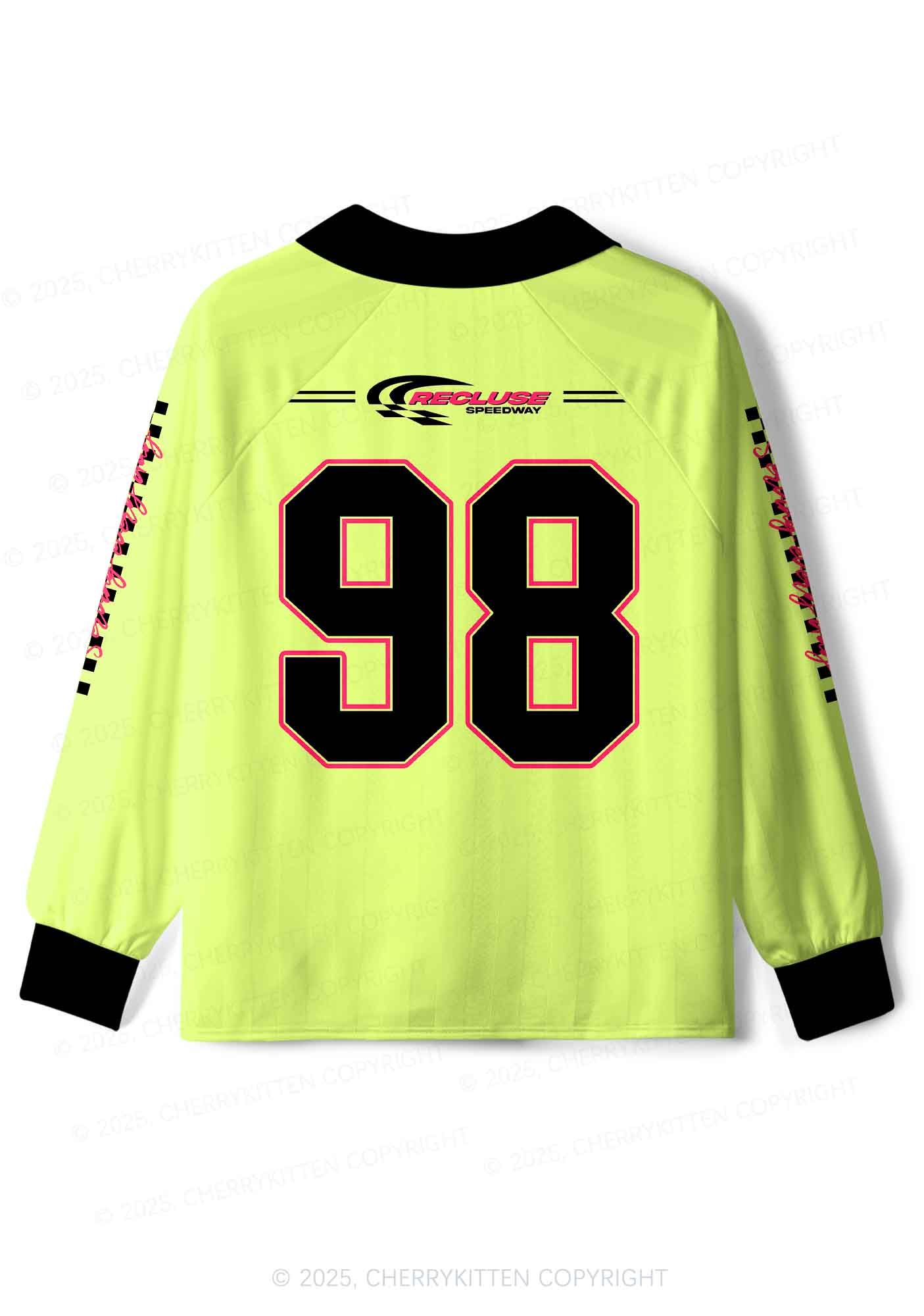 Custom Yellow Cxxt Y2K Sport Long Sleeve Jersey Shirts Cherrykitten - Image 2