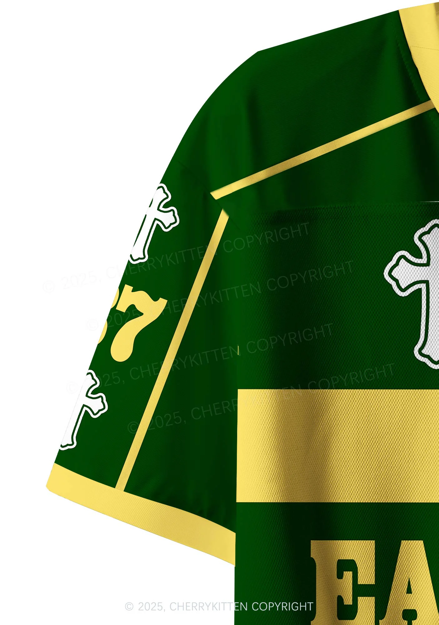Custom Yellow Eat The Rich Y2K Crop Sport Jersey Shirts Cherrykitten - Image 4