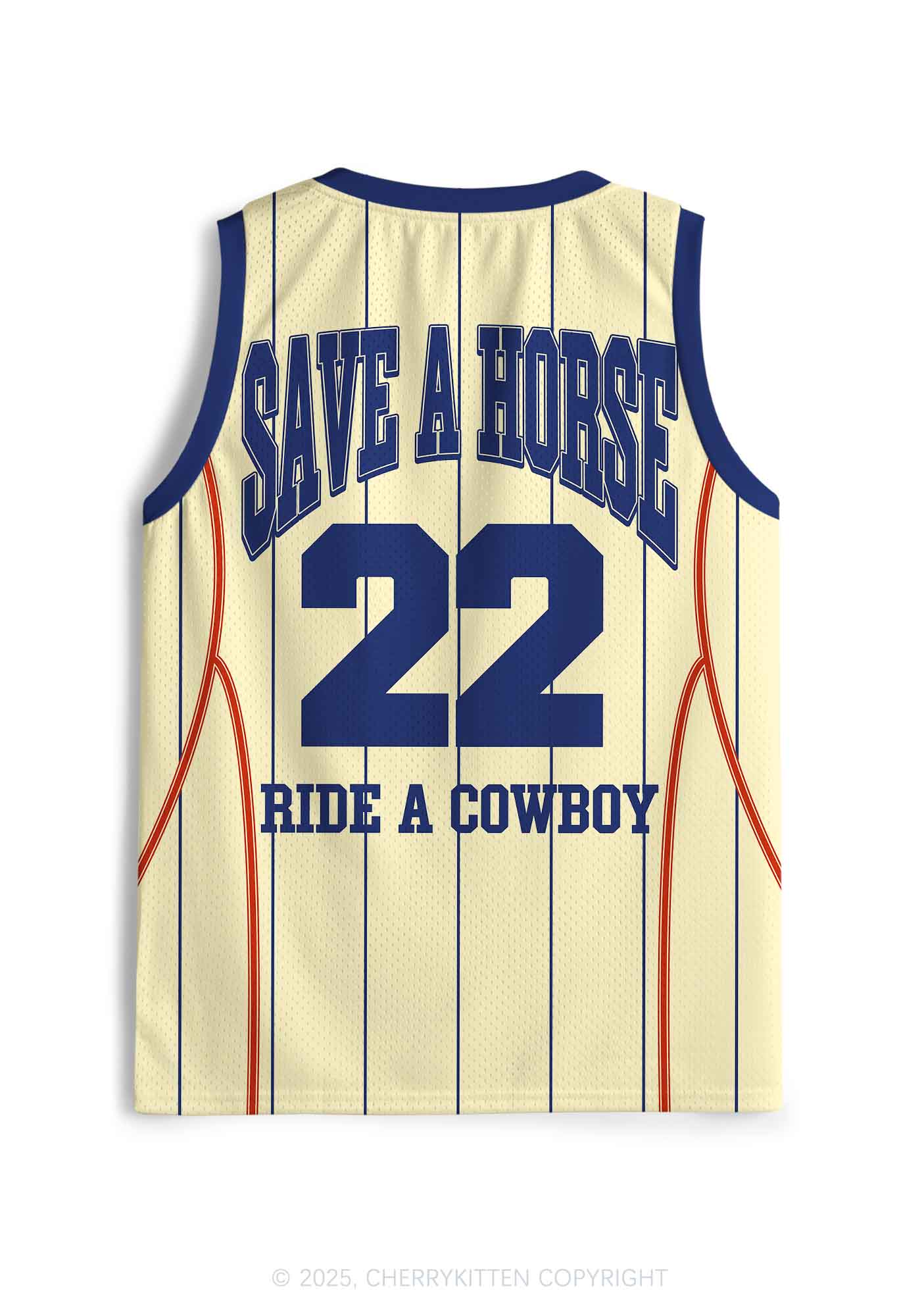 Custom Yellow Save A Horse Y2K Sport Jersey Tank Cherrykitten - Image 2