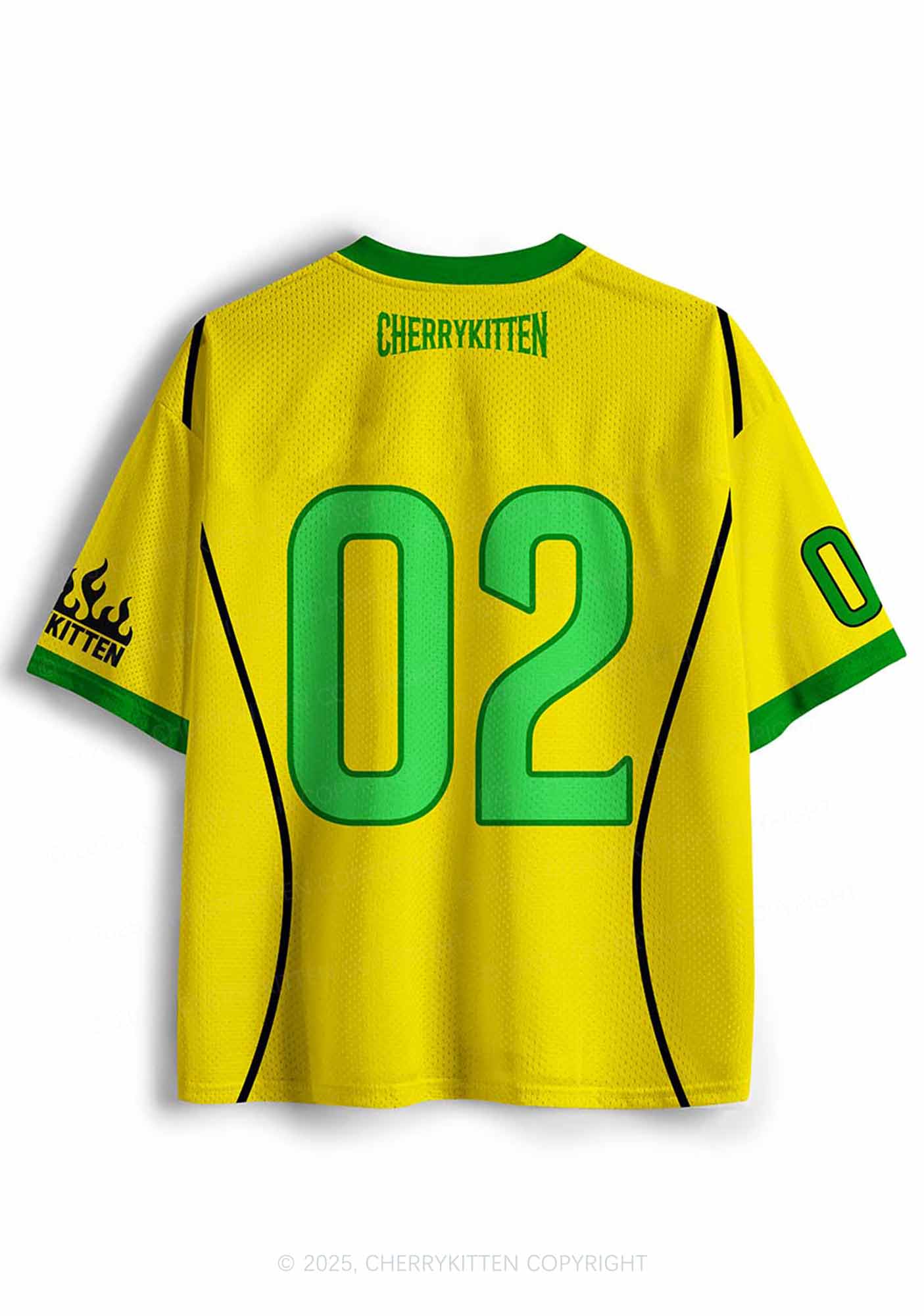 Custom Yellow Stargirl Y2K Sport Jersey Shirts Cherrykitten - Image 2