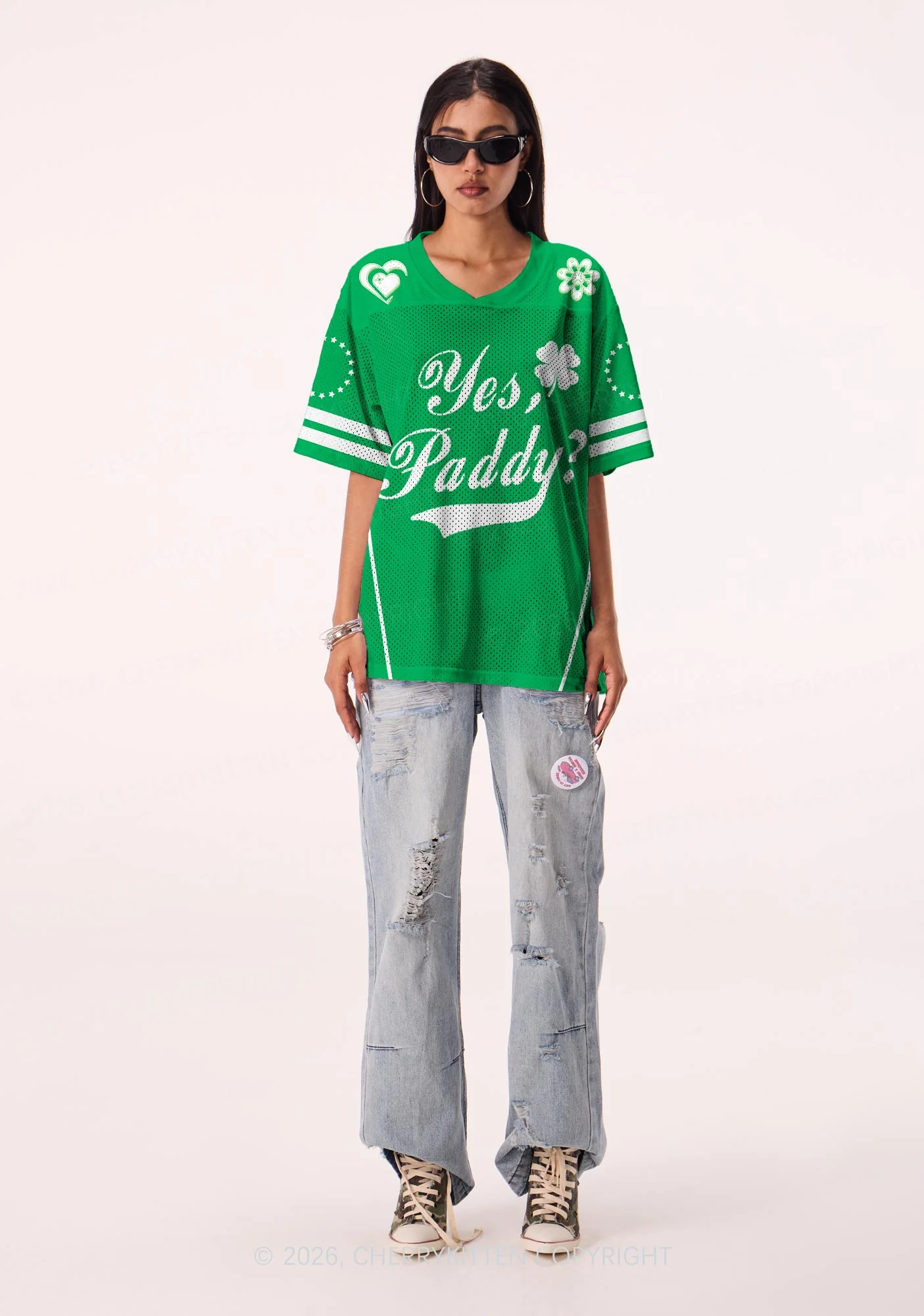 Custom Yes Paddy St Patricks Y2K Sport Jersey Shirts Cherrykitten - Image 2