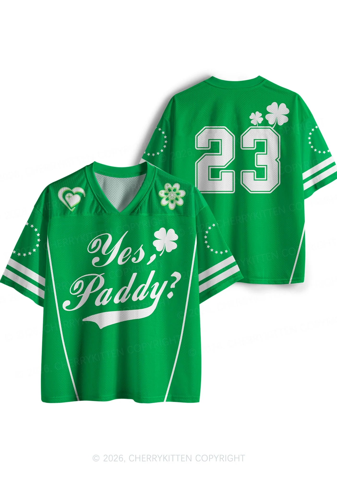 Custom Yes Paddy St Patricks Y2K Sport Jersey Shirts Cherrykitten - Image 4