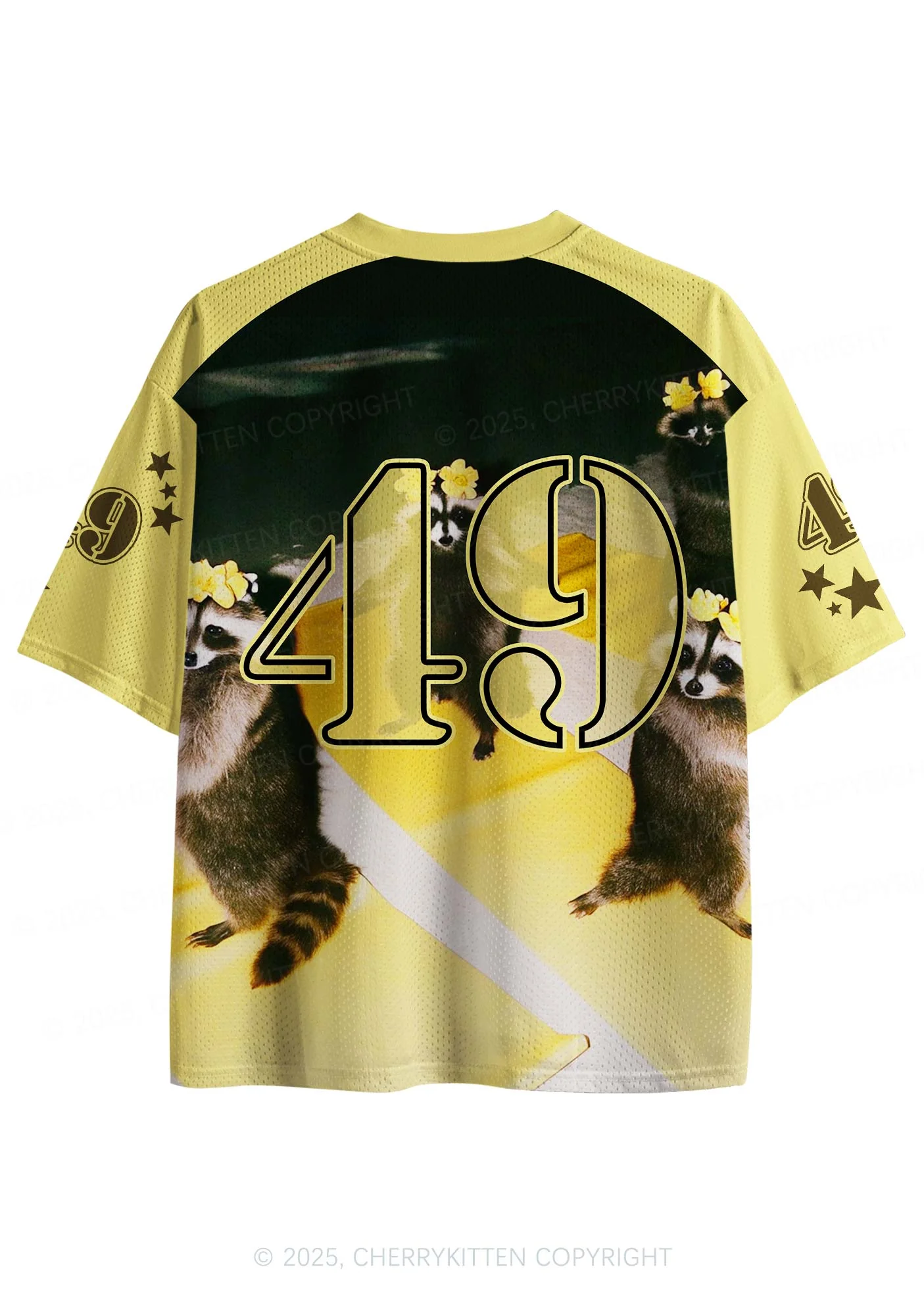 Custom Yoga Raccoon Y2K Sport Jersey Shirts Cherrykitten - Image 2