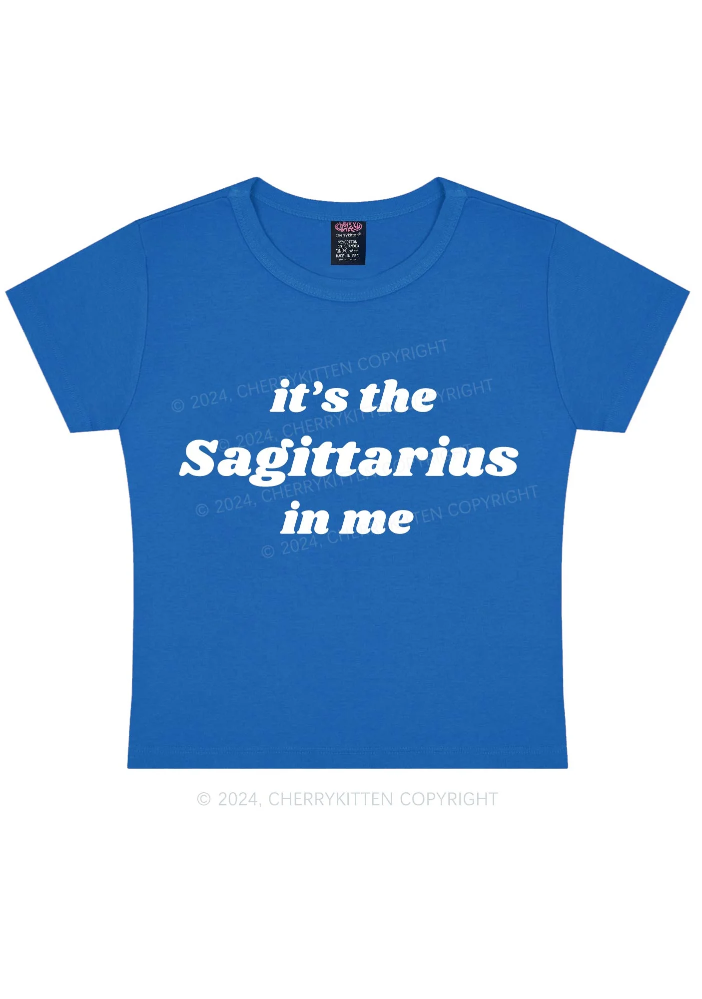 Custom Zodiac In Me Y2K Baby Tee Cherrykitten - Image 10