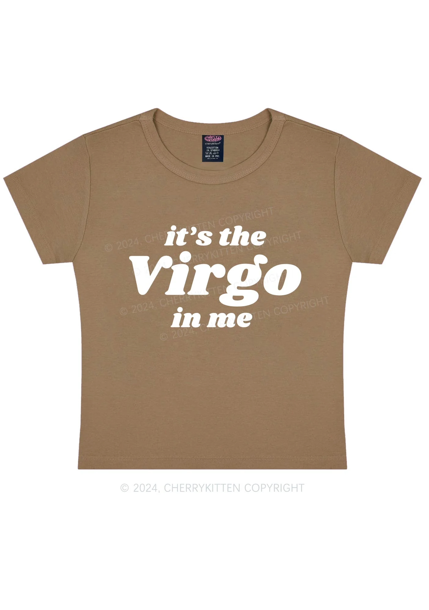 Custom Zodiac In Me Y2K Baby Tee Cherrykitten - Image 11
