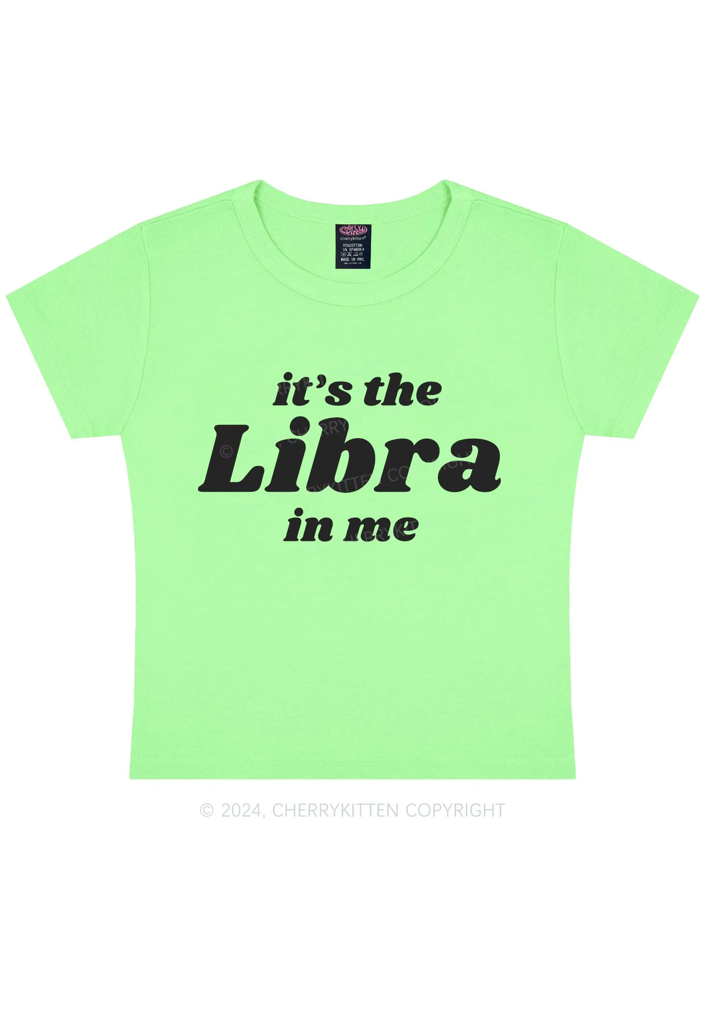 Custom Zodiac In Me Y2K Baby Tee Cherrykitten - Image 12