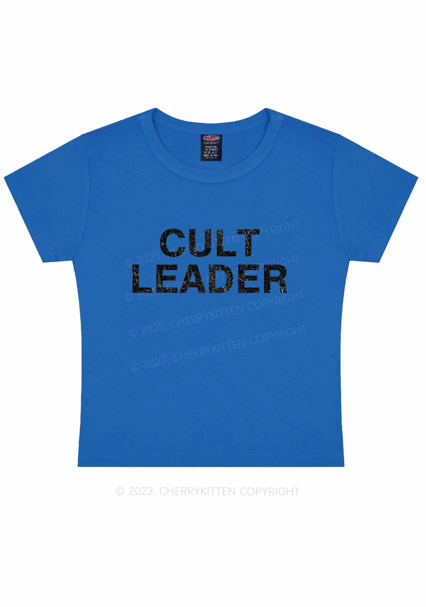 Cut Leader Y2K Baby Tee Cherrykitten - Image 7
