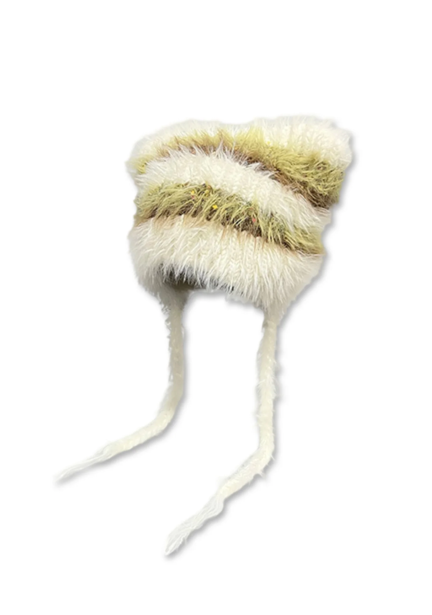 Cute Cat Ear Lace Up Y2K Knitted Hat Cherrykitten - Image 3